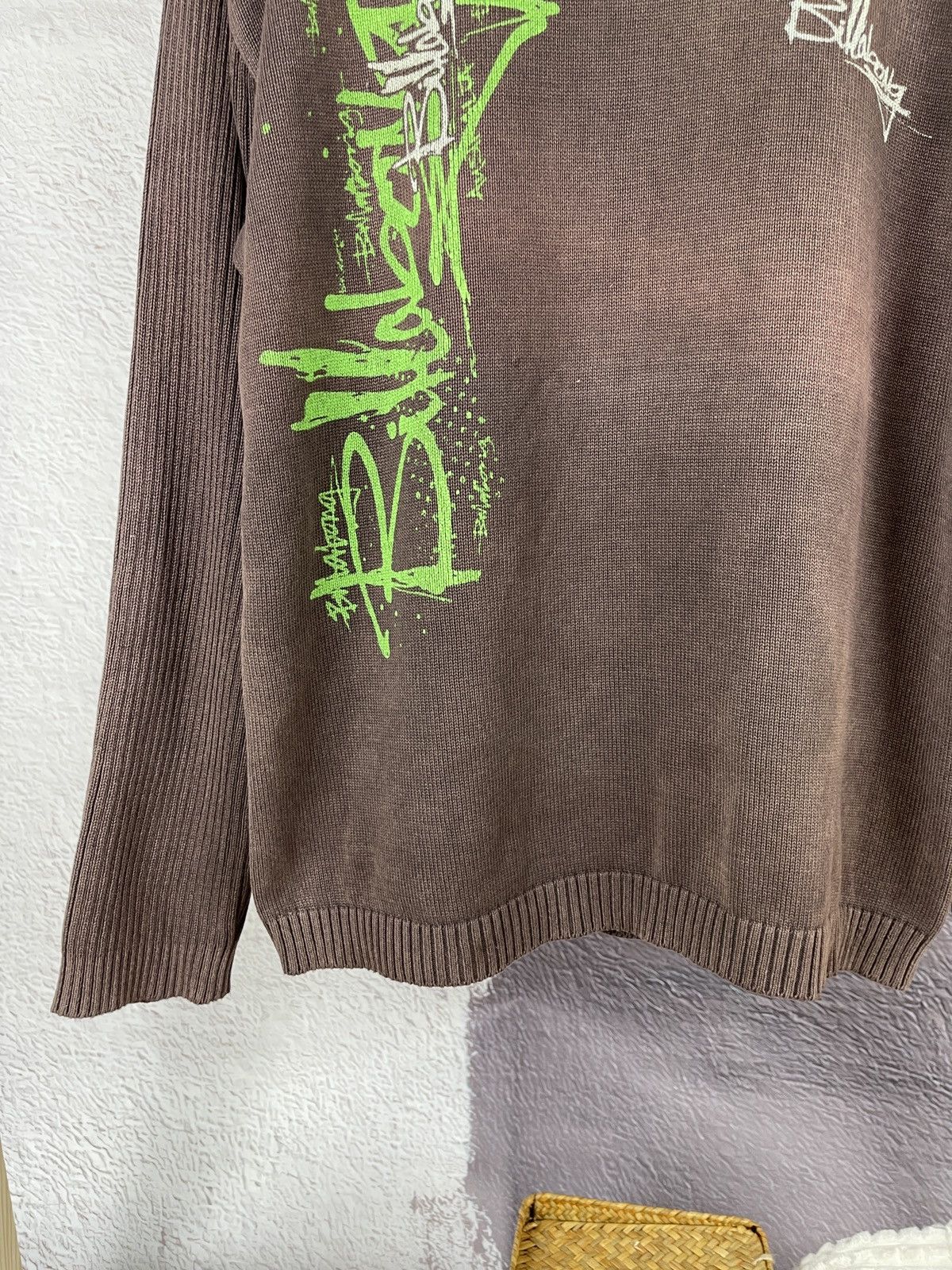 Billabong Billabong vintage big logo brown faded sweater knitwear Size US XL / EU 56 / 4 - 10 Thumbnail