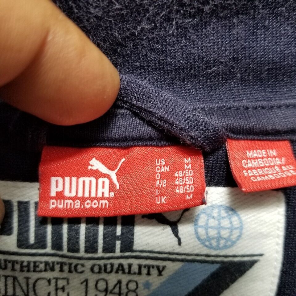 Puma Puma Track Jacket Mens Medium Full Zip Pockets Size US M / EU 48-50 / 2 - 5 Thumbnail