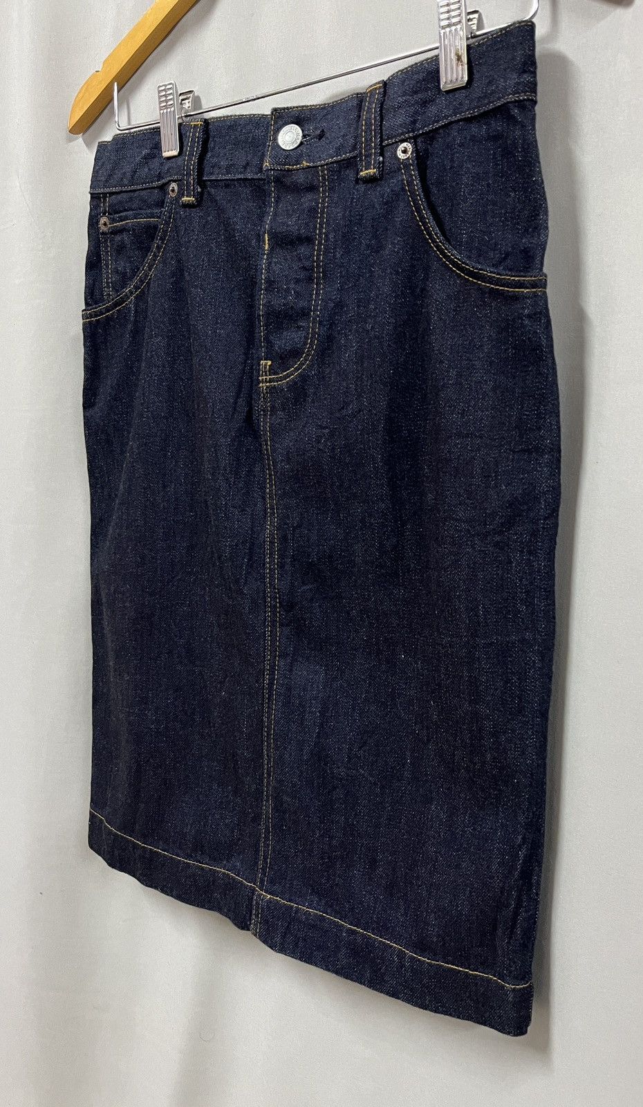 Edwin × Japanese Brand × Margaret Howell Margaret howell mini skrits blue denim Size 29" - 5 Thumbnail
