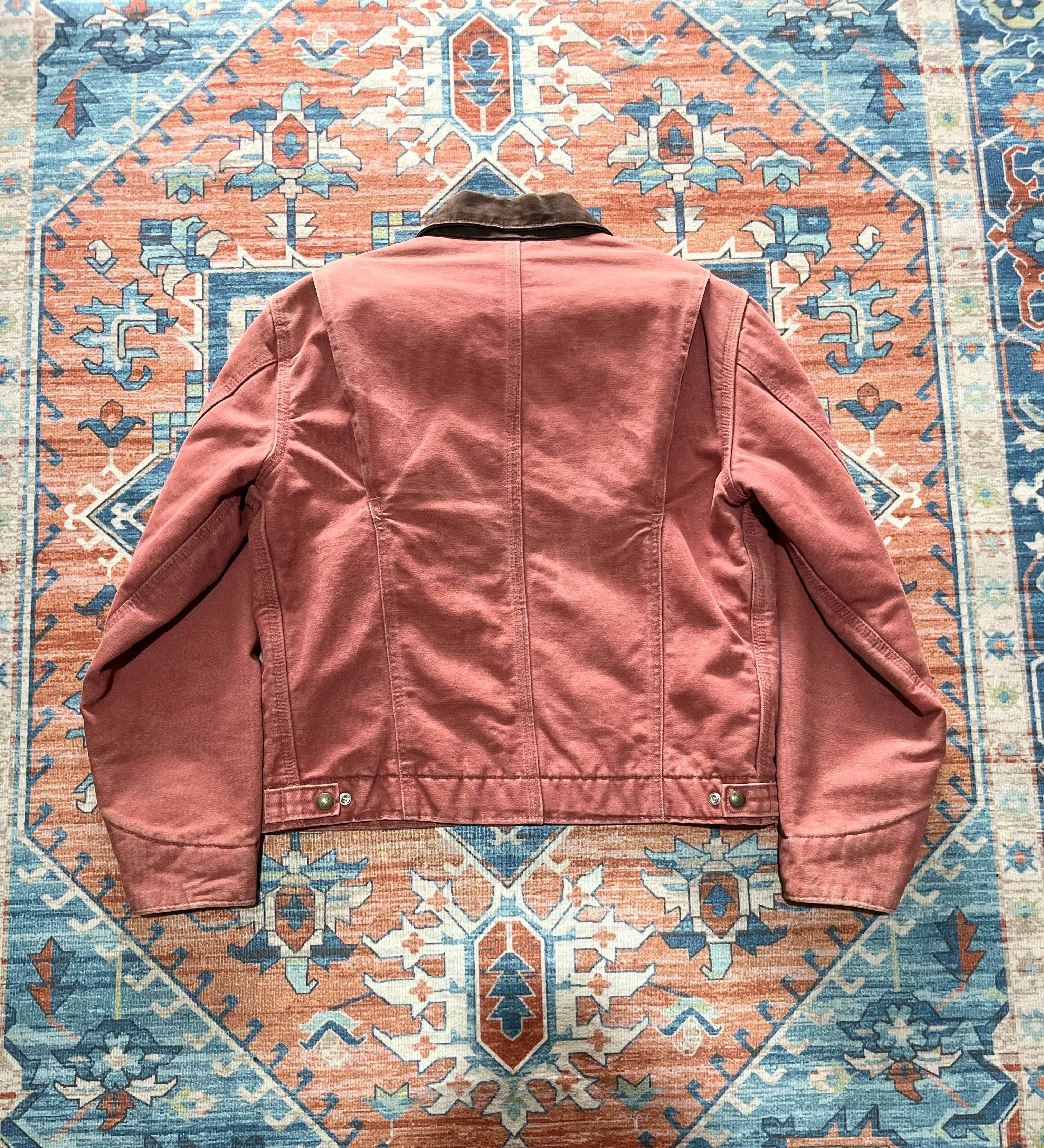 Carhartt × Vintage CARHARTT DETROIT JACKET WJ097 VRS - SALMON Size US S / EU 44-46 / 1 - 2 Thumbnail
