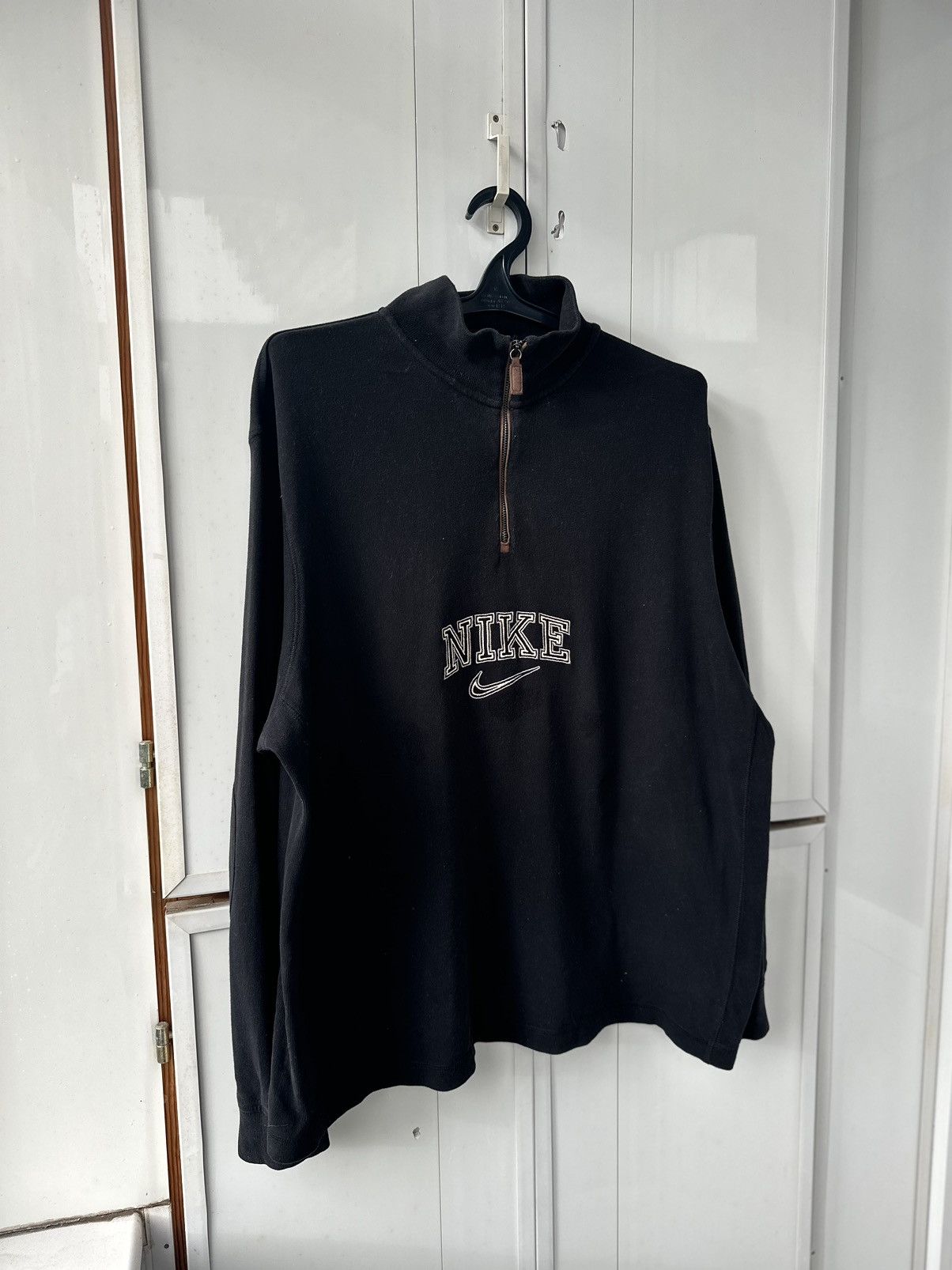 Nike Vintage Nike Half-Zip Sweatshirt Centre Logo Size US L / EU 52-54 / 3 - 6 Thumbnail