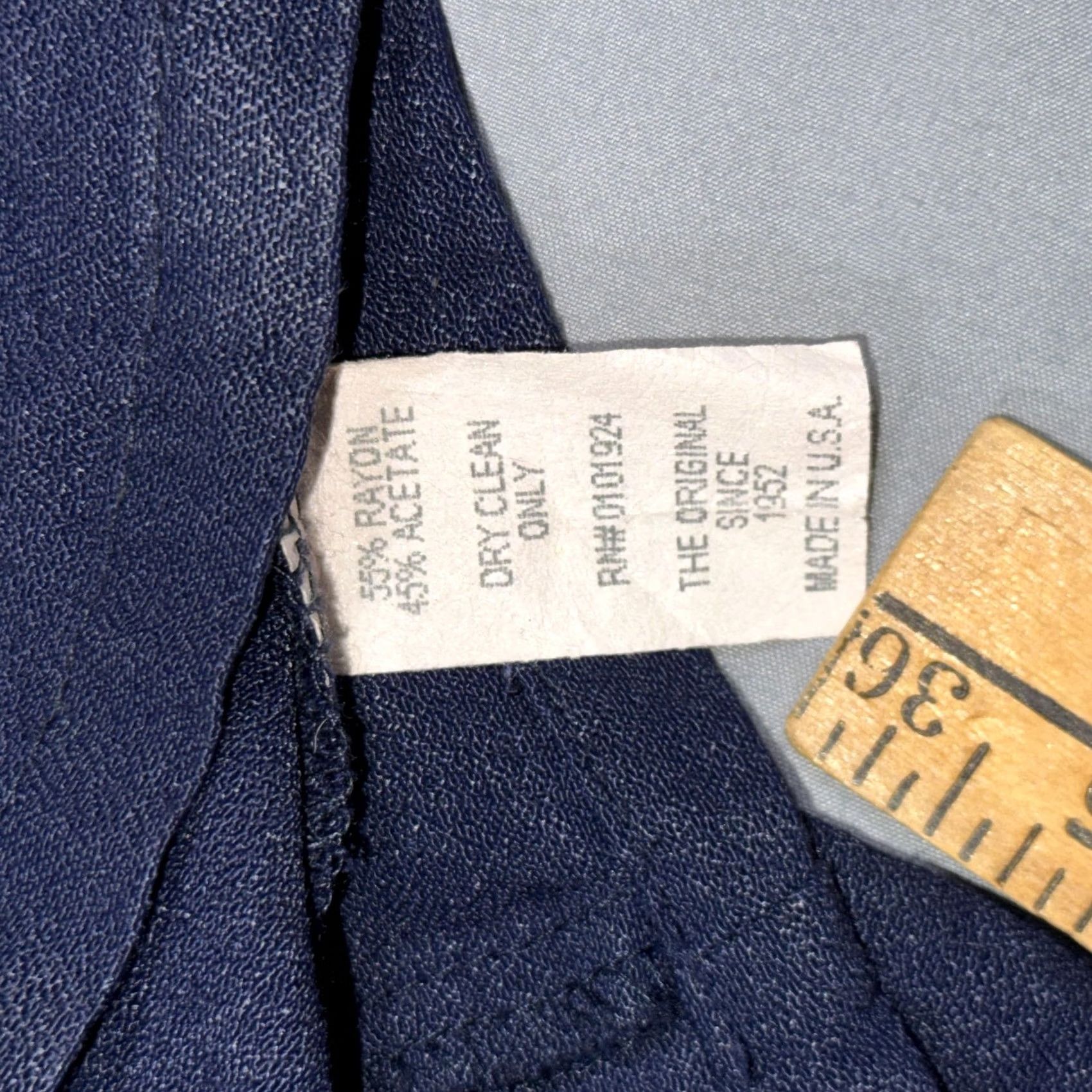 Fender Fender Shirt Mens L Blue Navy Bowling Camp Two Tone Guitar Pinup Retro USA Size US L / EU 52-54 / 3 - 7 Thumbnail