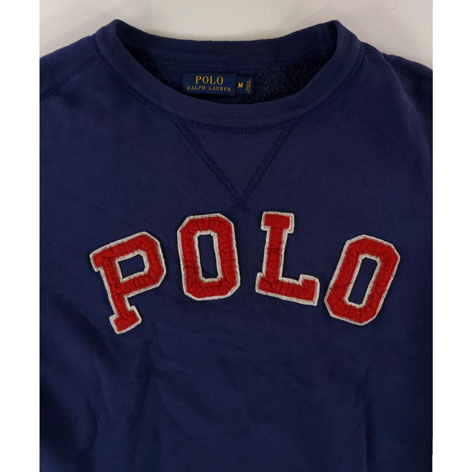 Polo Ralph Lauren Polo Ralph Lauren Sweatshirt Spellout Stitched On Blue Long Sleeve Mens M Shirt Pullover Size US M / EU 48-50 / 2 - 2 Thumbnail