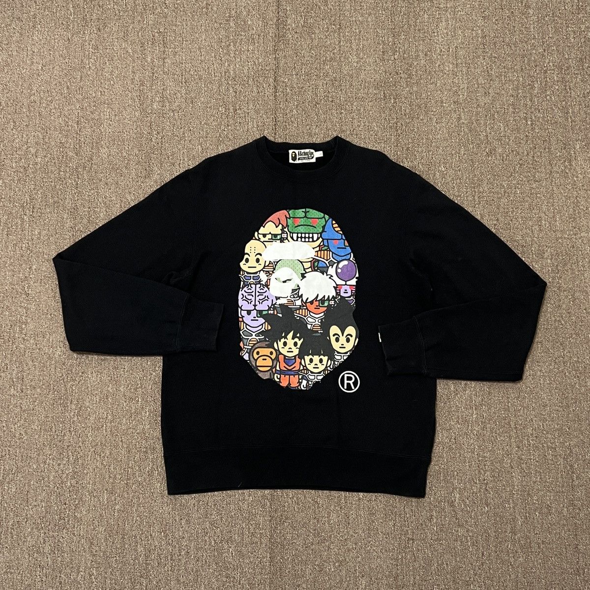 Bape Bape x Dragonball Big ape Head Crewneck Size US L / EU 52-54 / 3 - 3 Thumbnail