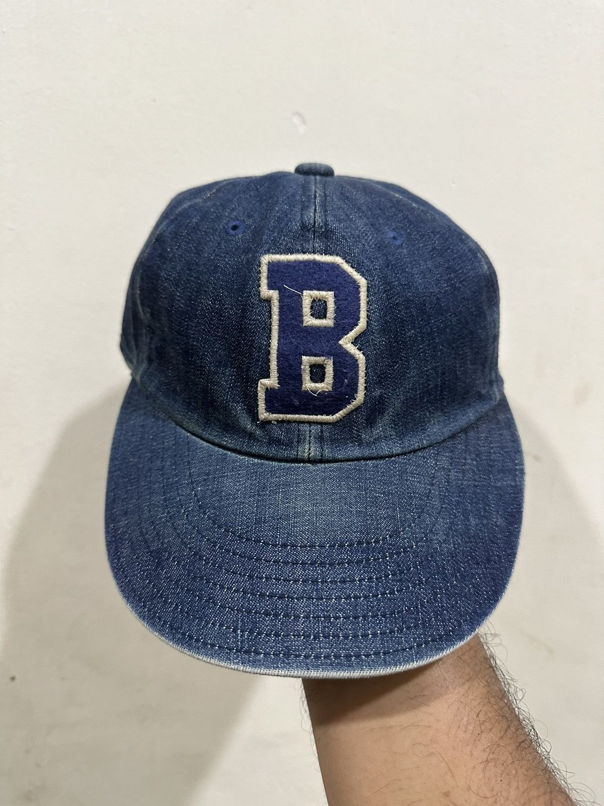 Blue Blue Japan VTG Blue Blue Japan Denim Baseball Hat Size ONE SIZE - 2 Thumbnail