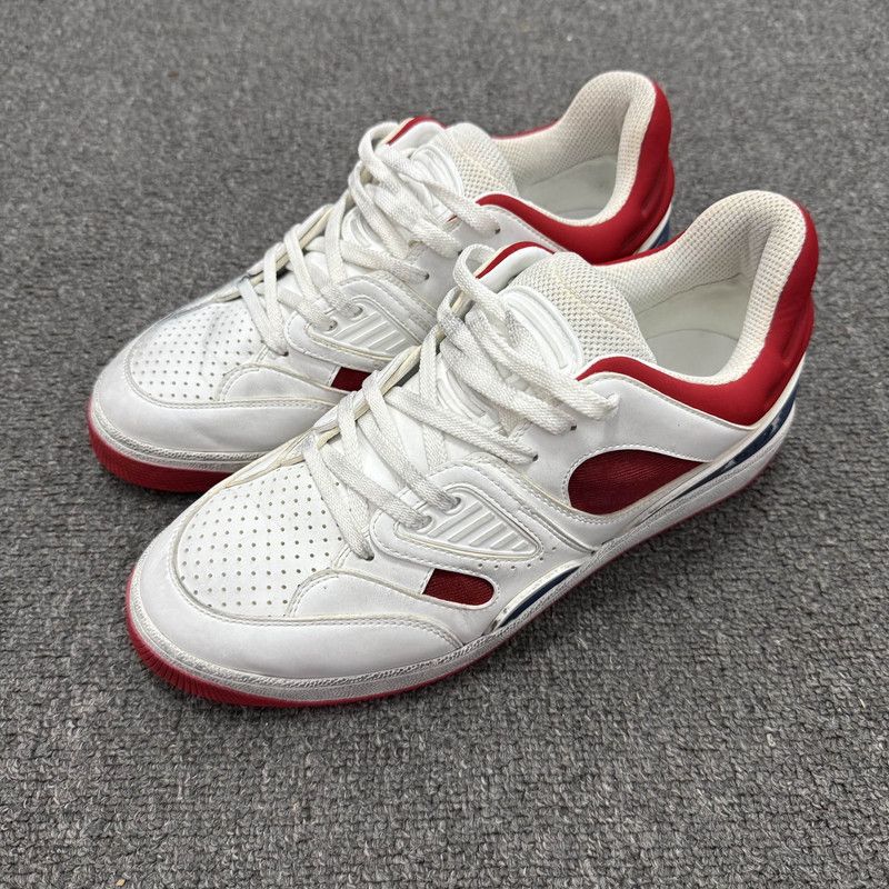 Gucci GUCCI Low-Top Lace-Up Fashion Sneakers 0079 Size US 8 / EU 41 - 1 Thumbnail