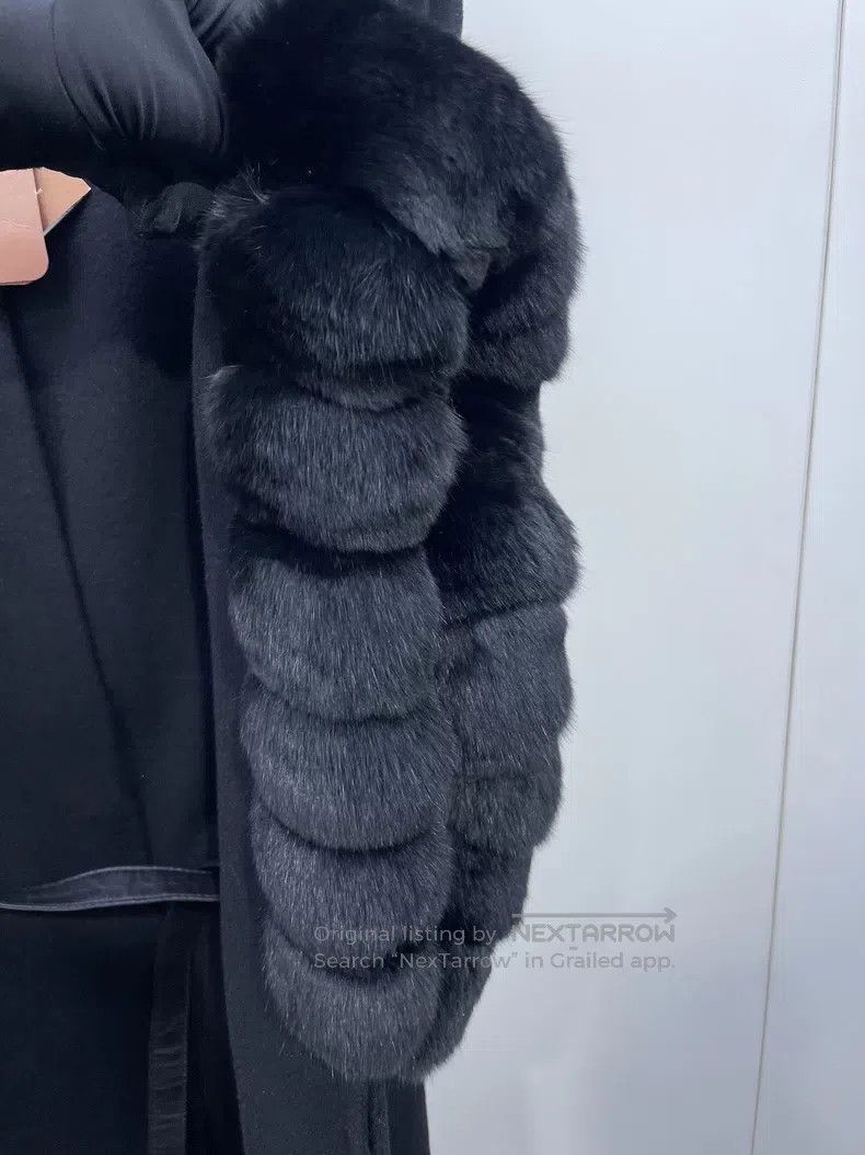 Loro Piana Loro Piana Black Mochi and Cashmere Cloak Coat Size M / US 6-8 / IT 42-44 - 3 Thumbnail
