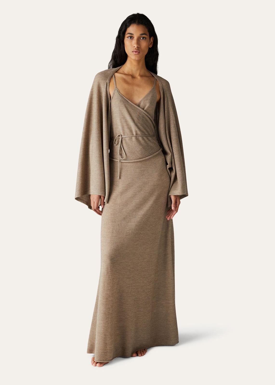 Loro Piana o1srvl11e1124 Cocooning Soft Regular-Fit Knit Shrug in Beige Size L / US 10 / IT 46 - 4 Thumbnail