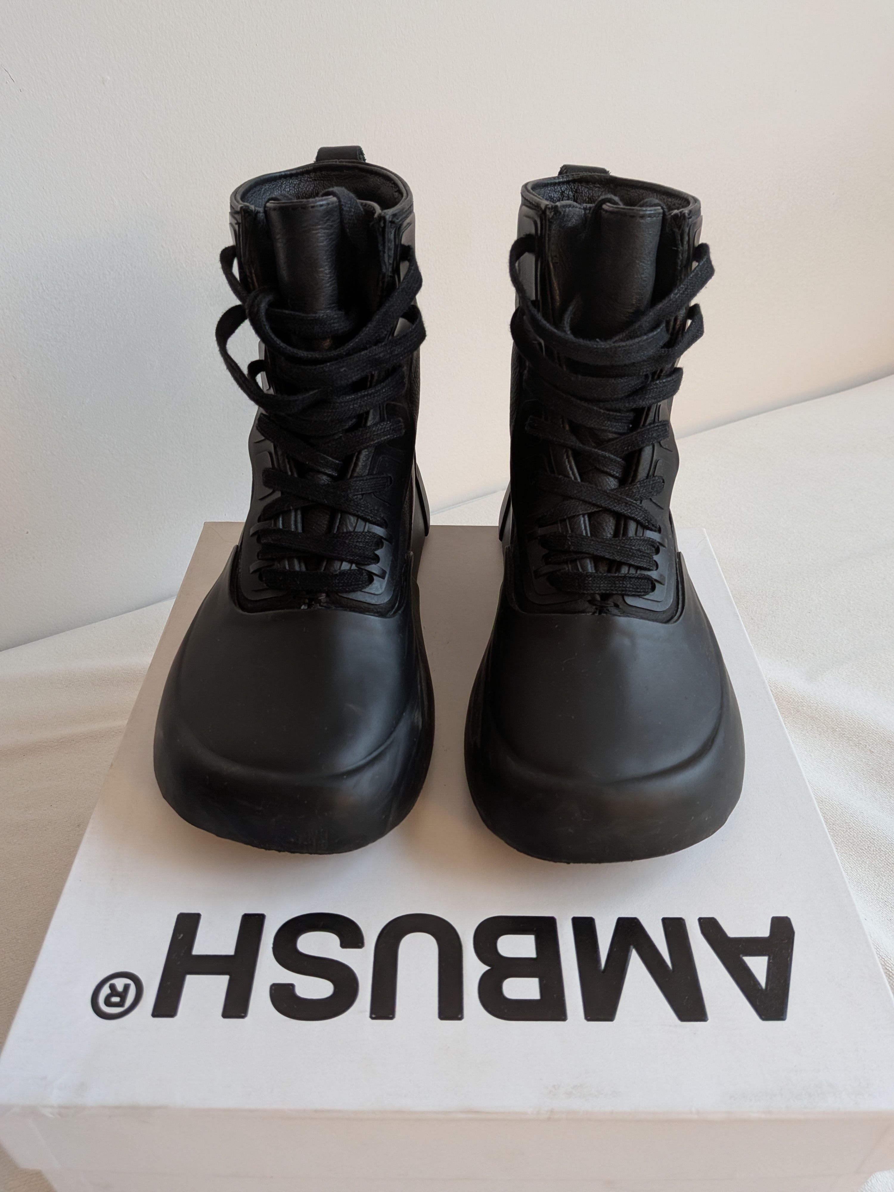 Ambush Design Black lace up boots Size US 6 / EU 39 - 5 Thumbnail