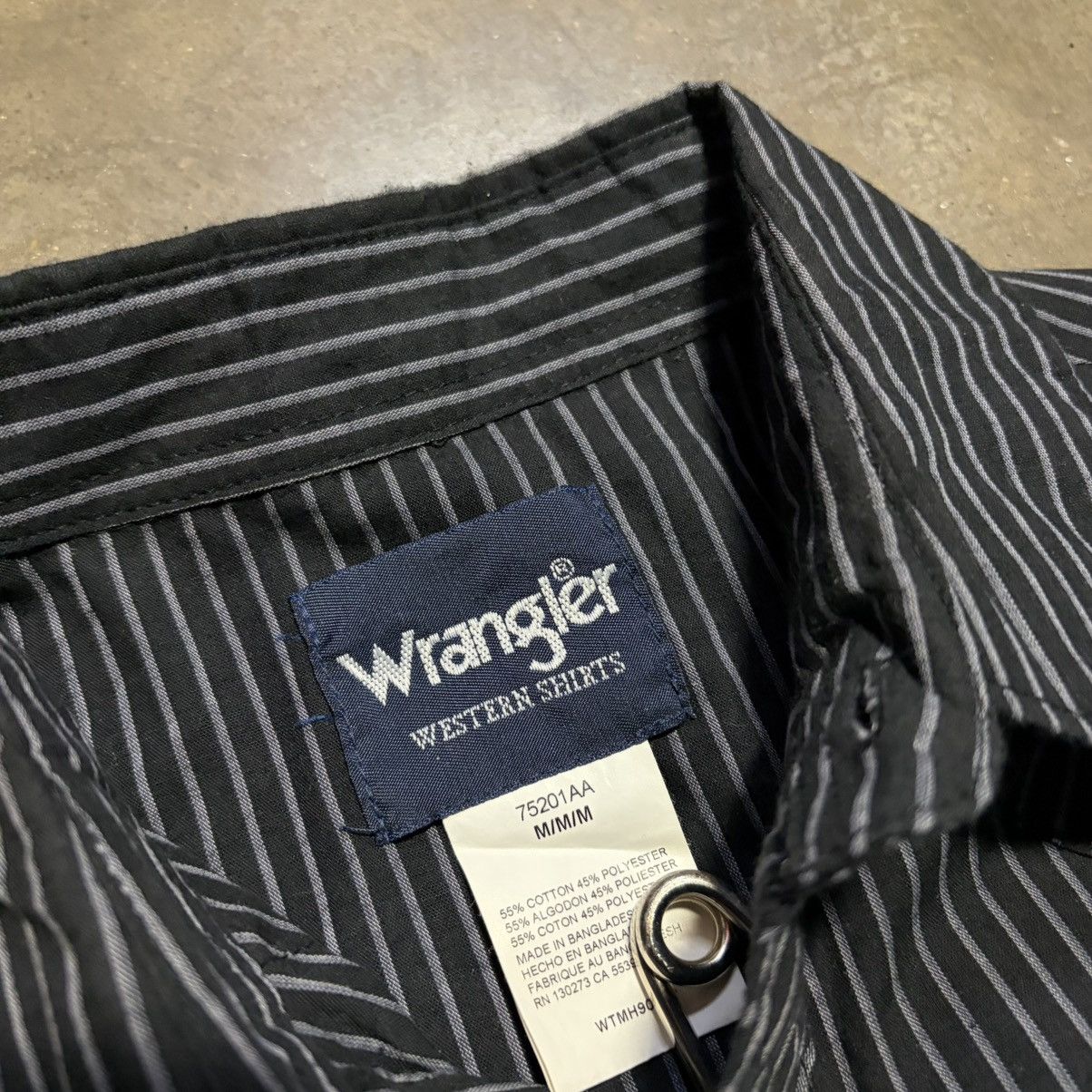 Wrangler Vintage Wrangler Pearl Snap Button Up Shirt Striped Western Size US M / EU 48-50 / 2 - 8 Thumbnail