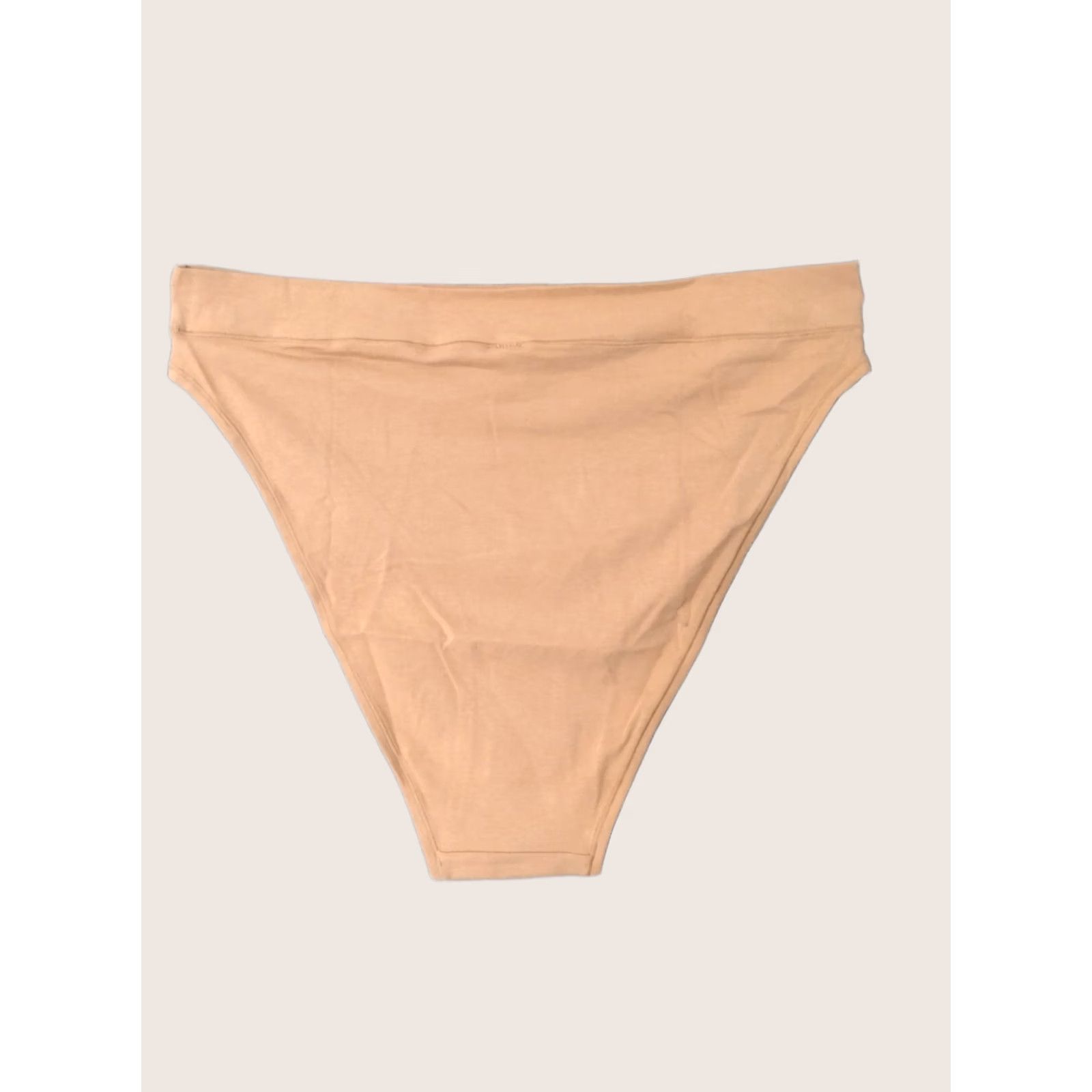 SKIMS Skims Panties Tanga Plus Size Camel 4X Underwear Cotton Blend 90% Cotton / 10% Spandex Womens Colorful Breathable Elastic waist Hand Wash Only Size 40" / US 18 - 1 Thumbnail