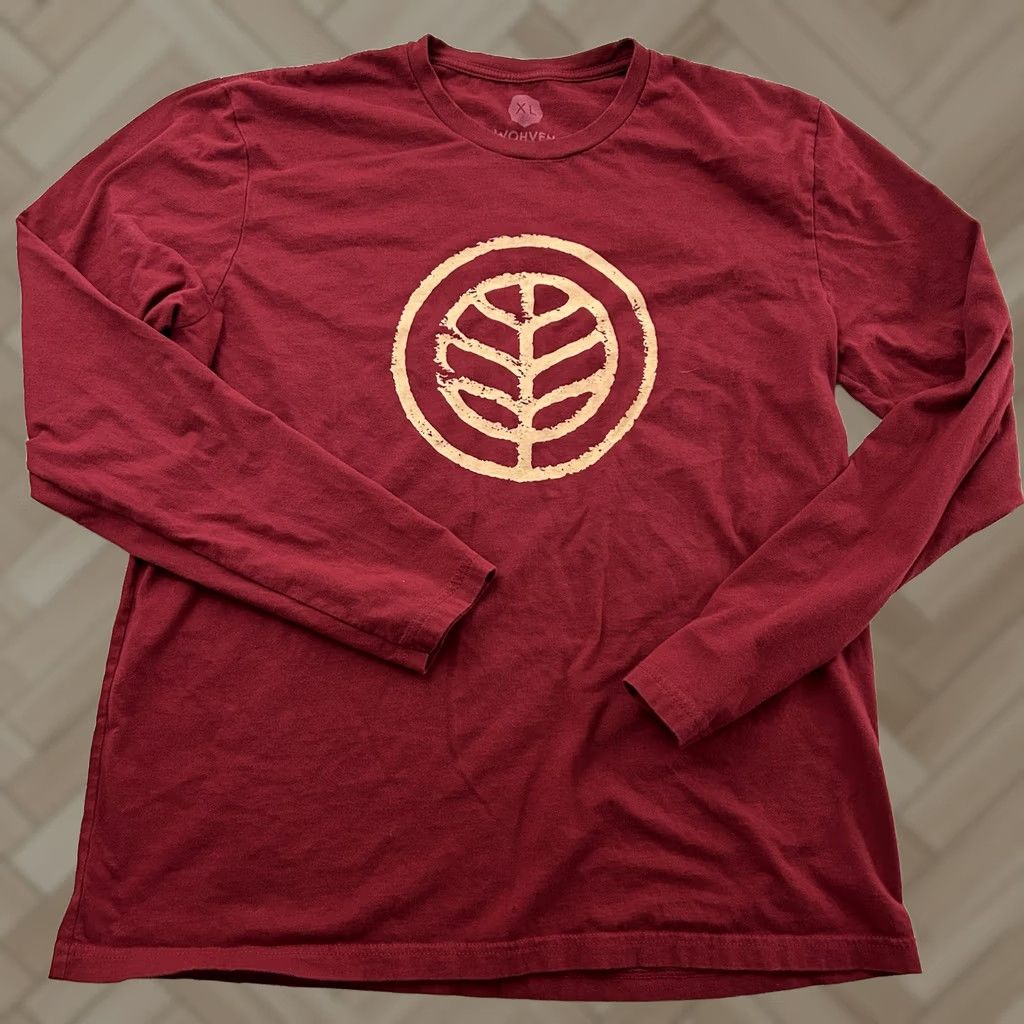Vintage Wohven Long Sleeve T Shirt Mens XL Red Maroon Size US XL / EU 56 / 4 - 1 Thumbnail