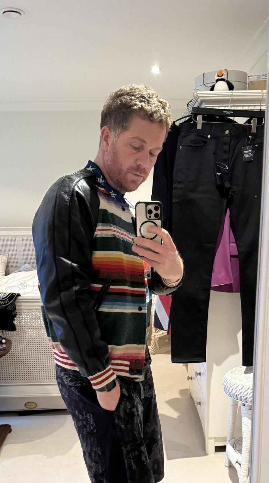 Saint Laurent Paris SS16 Saint Laurent T Rex dinosaur leather teddy jacket Hedi Size US M / EU 48-50 / 2 - 17 Thumbnail