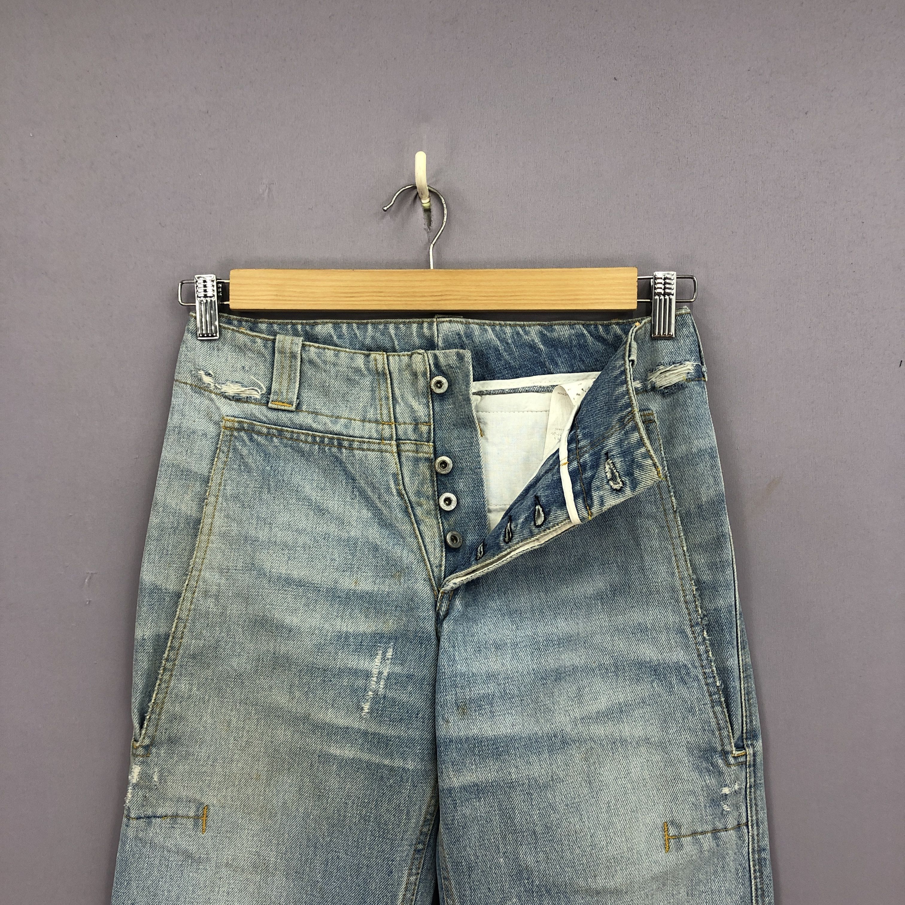 Helmut Lang × Vintage Vintage 90s Helmut Lang Faded Jeans Light Wash Denim Size 26" / US 2 / IT 38 - 5 Thumbnail