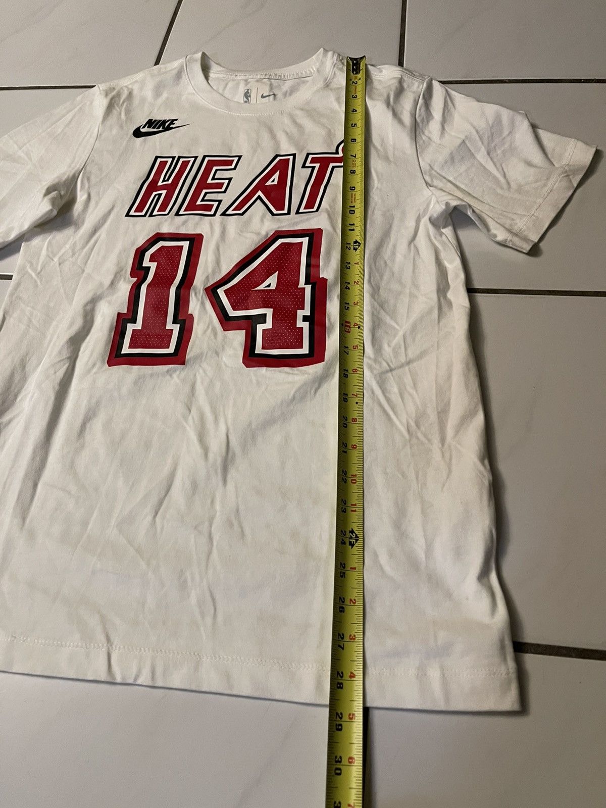 Nike Nike Tyler Herro Miami Heat T Shirt Mens Small White #14 Size US S / EU 44-46 / 1 - 5 Thumbnail