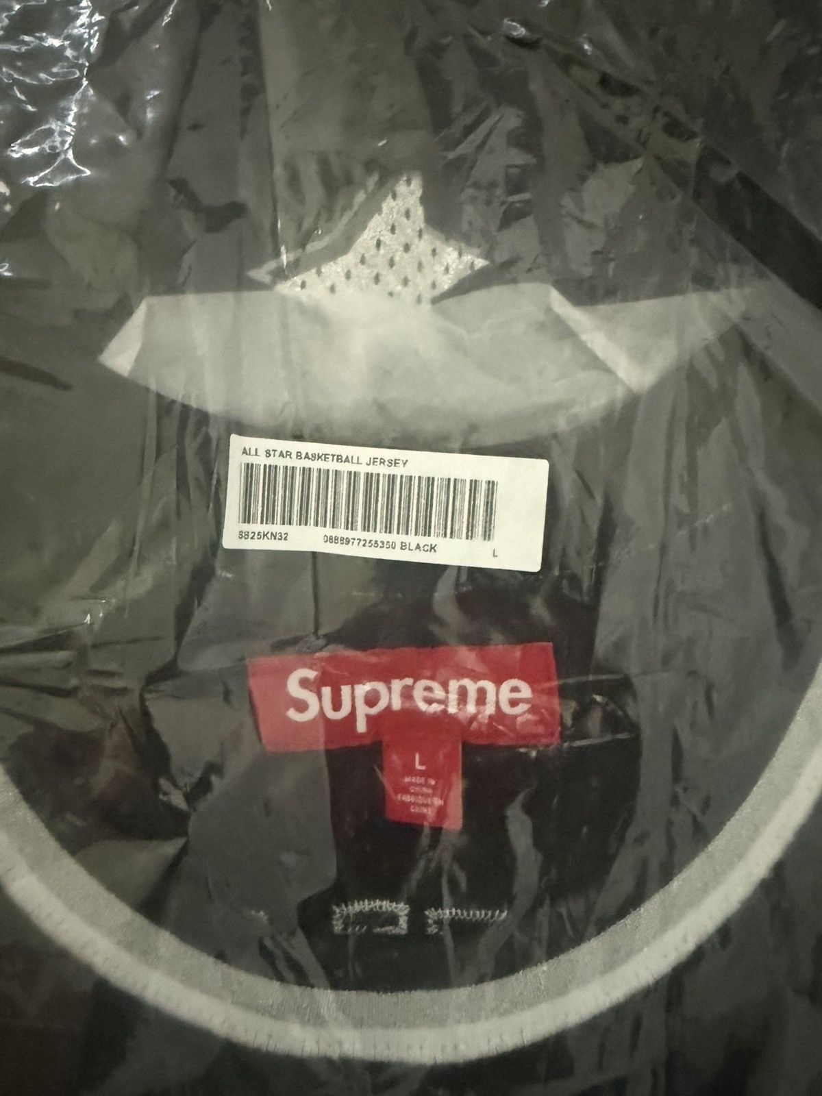 Supreme Supreme All Star Basketball Jersey SS25 Black Size L Size US L / EU 52-54 / 3 - 4 Thumbnail