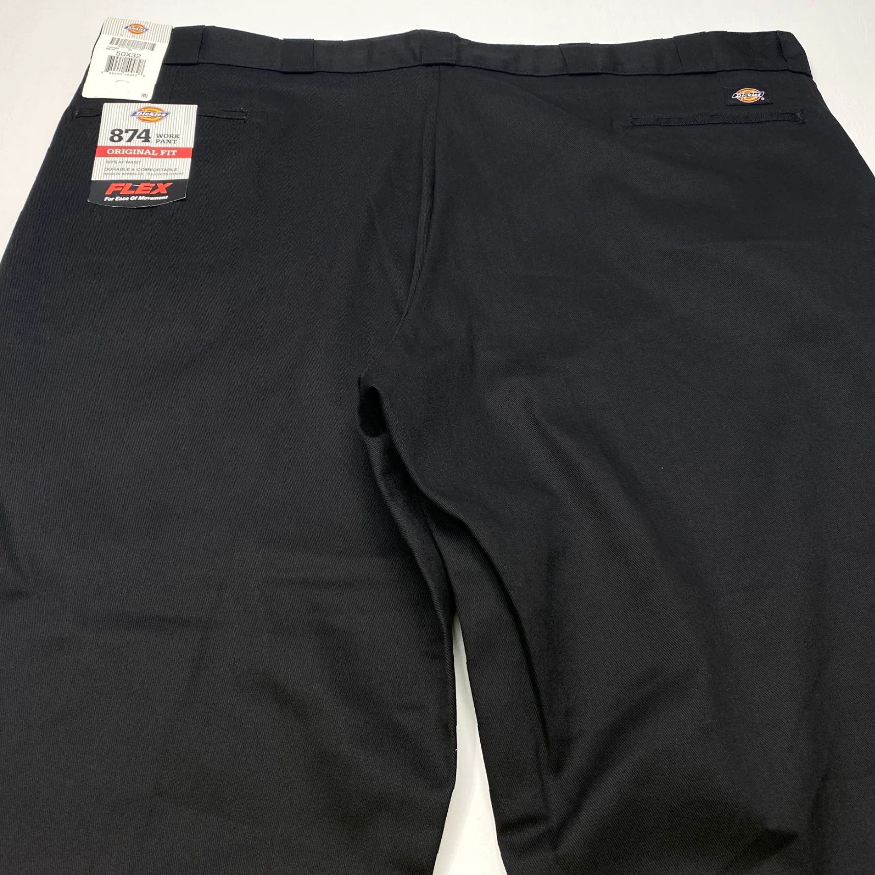 Dickies Dickies 874 Pants Mens 50x32 Black Classic Original Fit Work Uniform Straight Size US 34 / EU 50 - 6 Thumbnail
