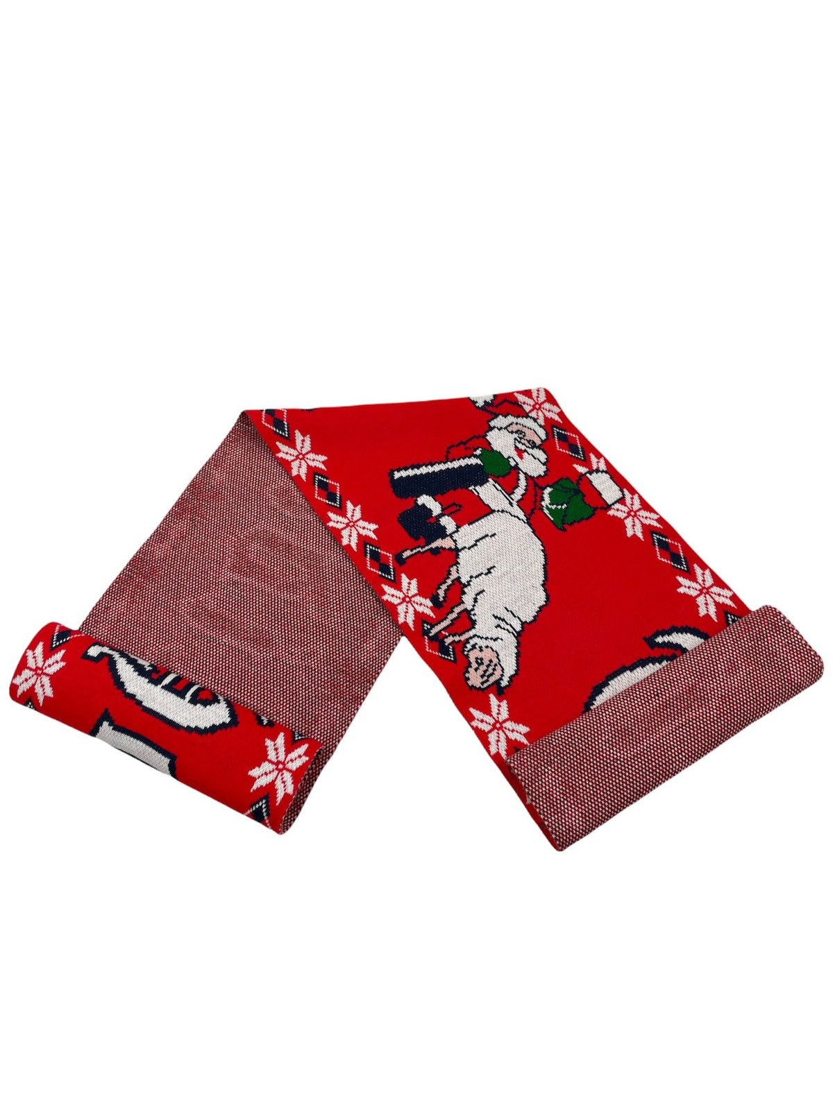Diesel Holiday “Time” Christmas Santa Big Pattern Scarf Muffler Size ONE SIZE - 13 Thumbnail