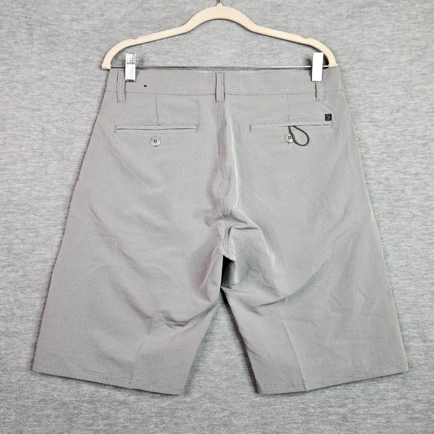 Burnside Burnside Casual Shorts Mens Size 32 Gray Chino Flat Front Size US 32 / EU 48 - 2 Thumbnail