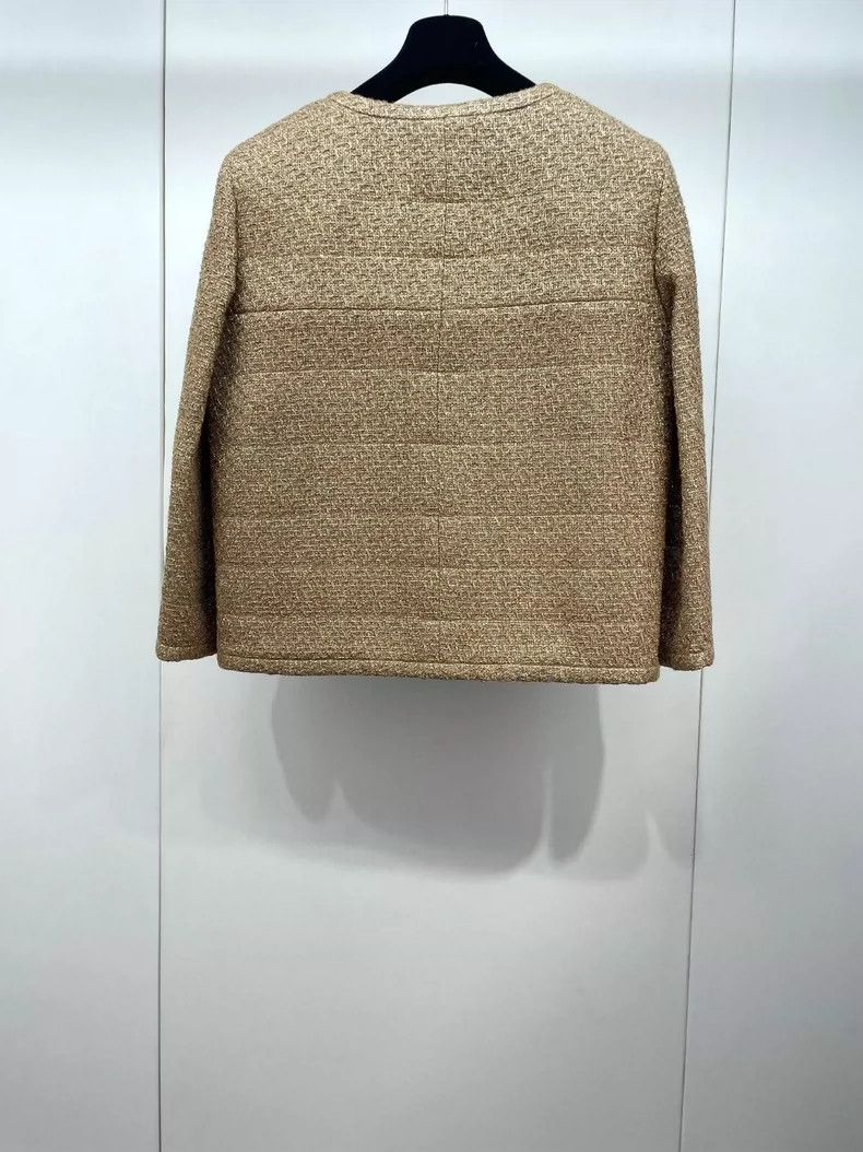 Chanel Egyptian series gold silk woven jacket 2504-Nextarro