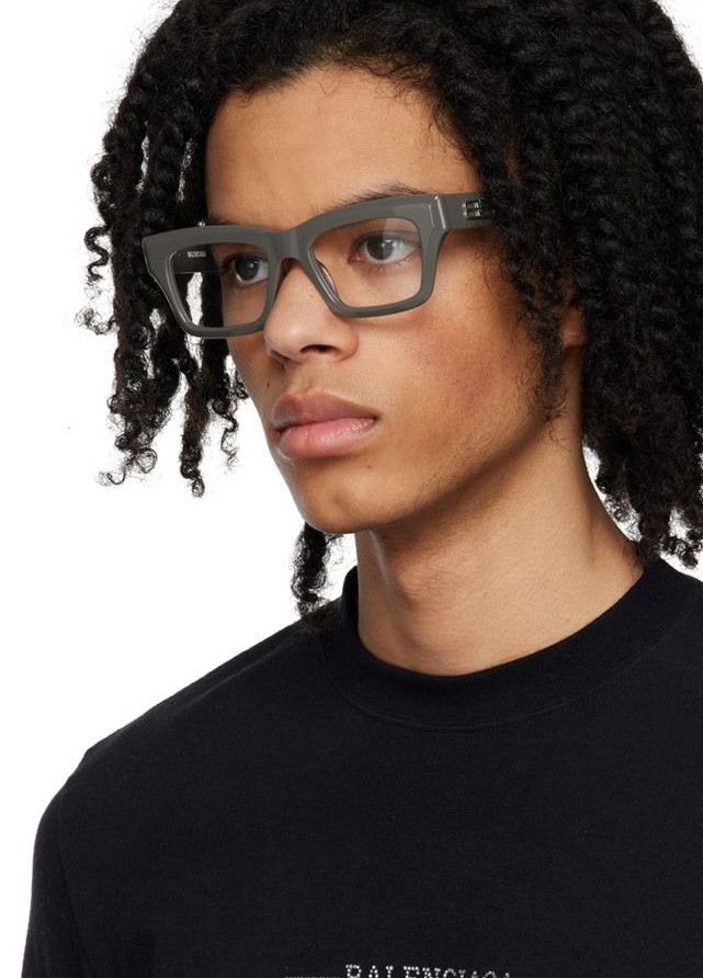 image of NWT Balenciaga Bb0240O - 003 Eyeglasses in Grey, Men's