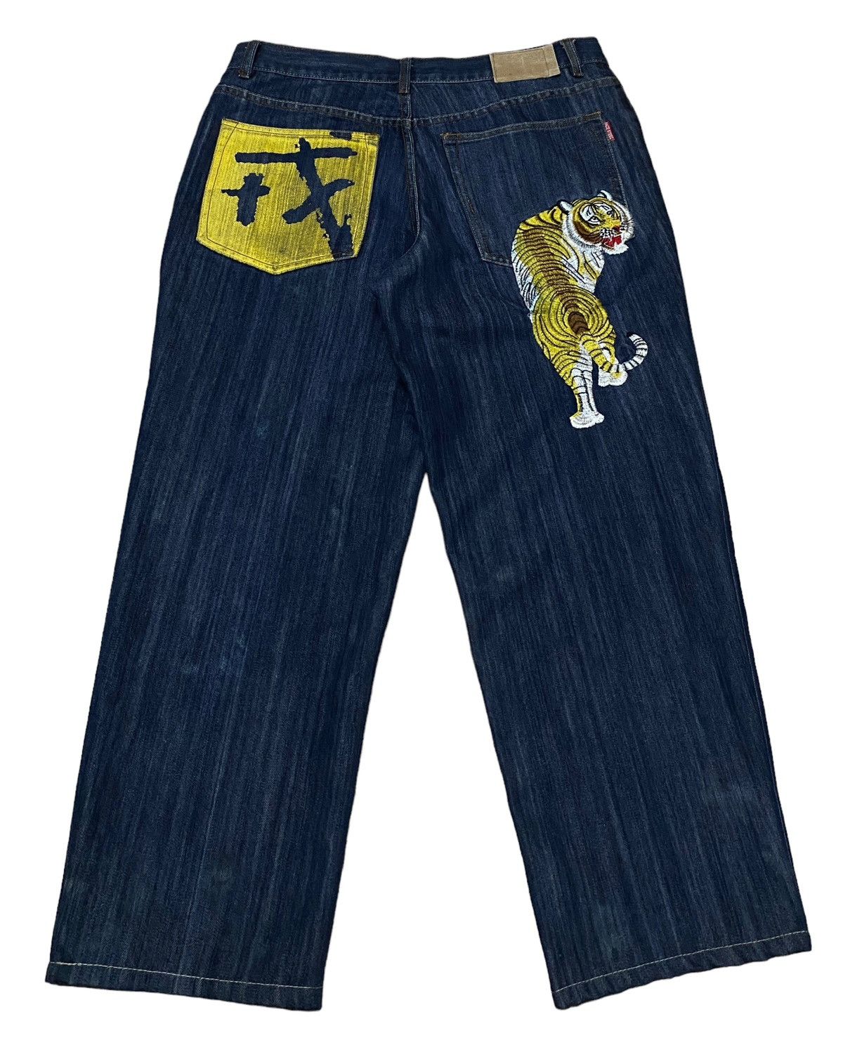 Rare Design Vintage Japanese Brand Pace Steed Jeans 1990s