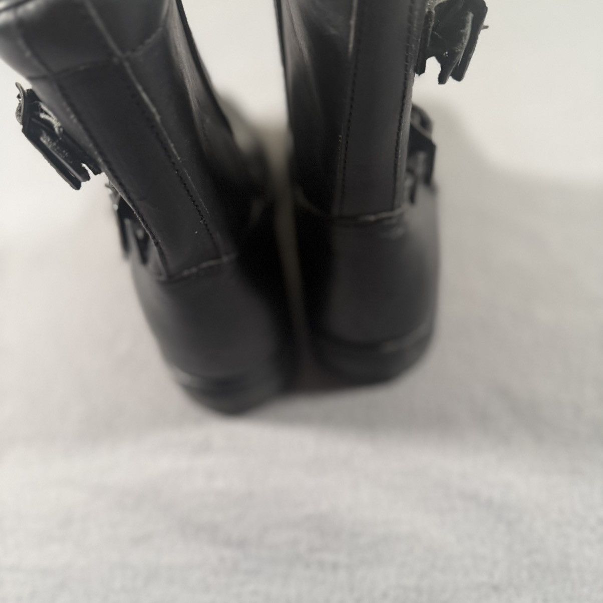 Harley Davidson Vintage Harley Davidson Black Leather Harness Boots Biker Size US 7 / IT 37 - 4 Thumbnail
