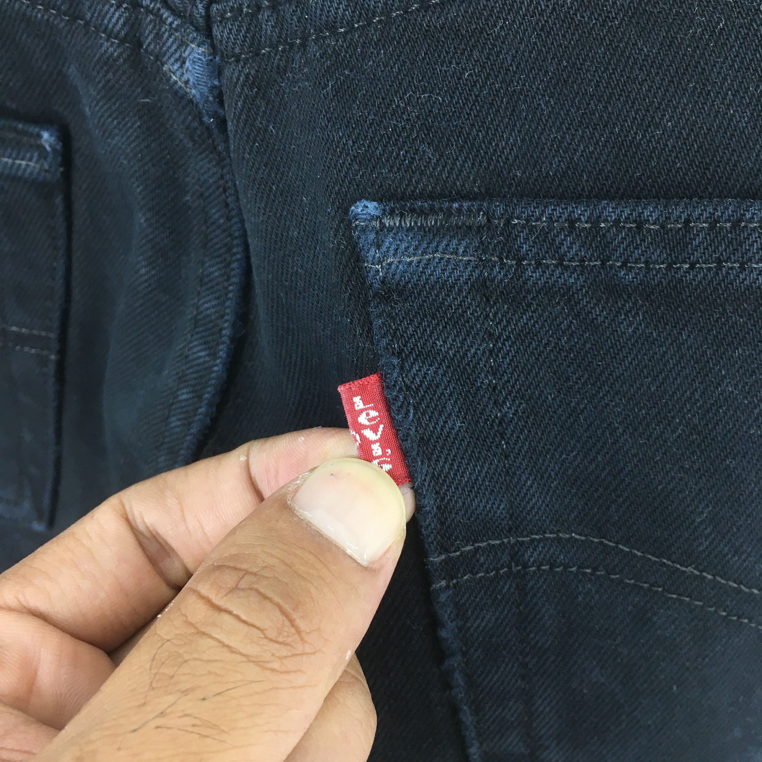 Levi's Size 28x32.5 Vintage 90s Levi's 501 Straight Cut Denim S1682 Size 28" / US 6 / IT 42 - 11 Thumbnail