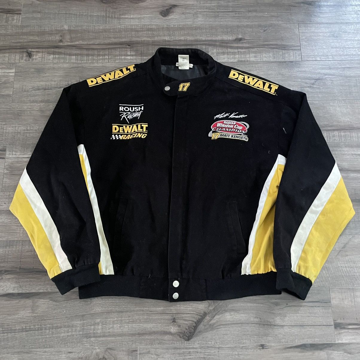 NASCAR 2003 NASCAR Champion DeWalt Racing Black Yellow Jacket Size US XL / EU 56 / 4 - 1 Thumbnail