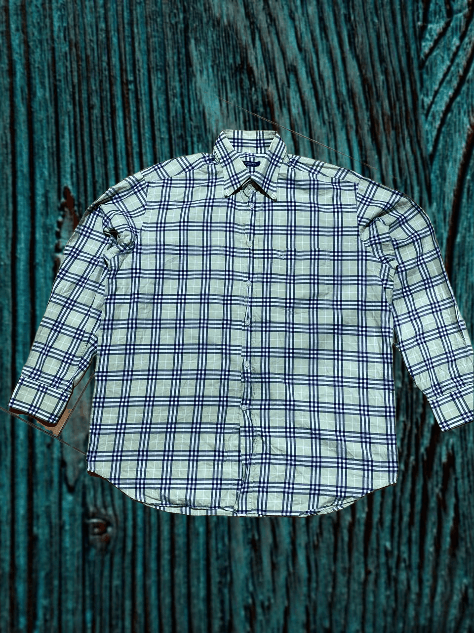 Burberry Burberry Long Sleeve Shirt Scott Plaid Button ups Size US XXL / EU 58 / 5 - 1 Thumbnail