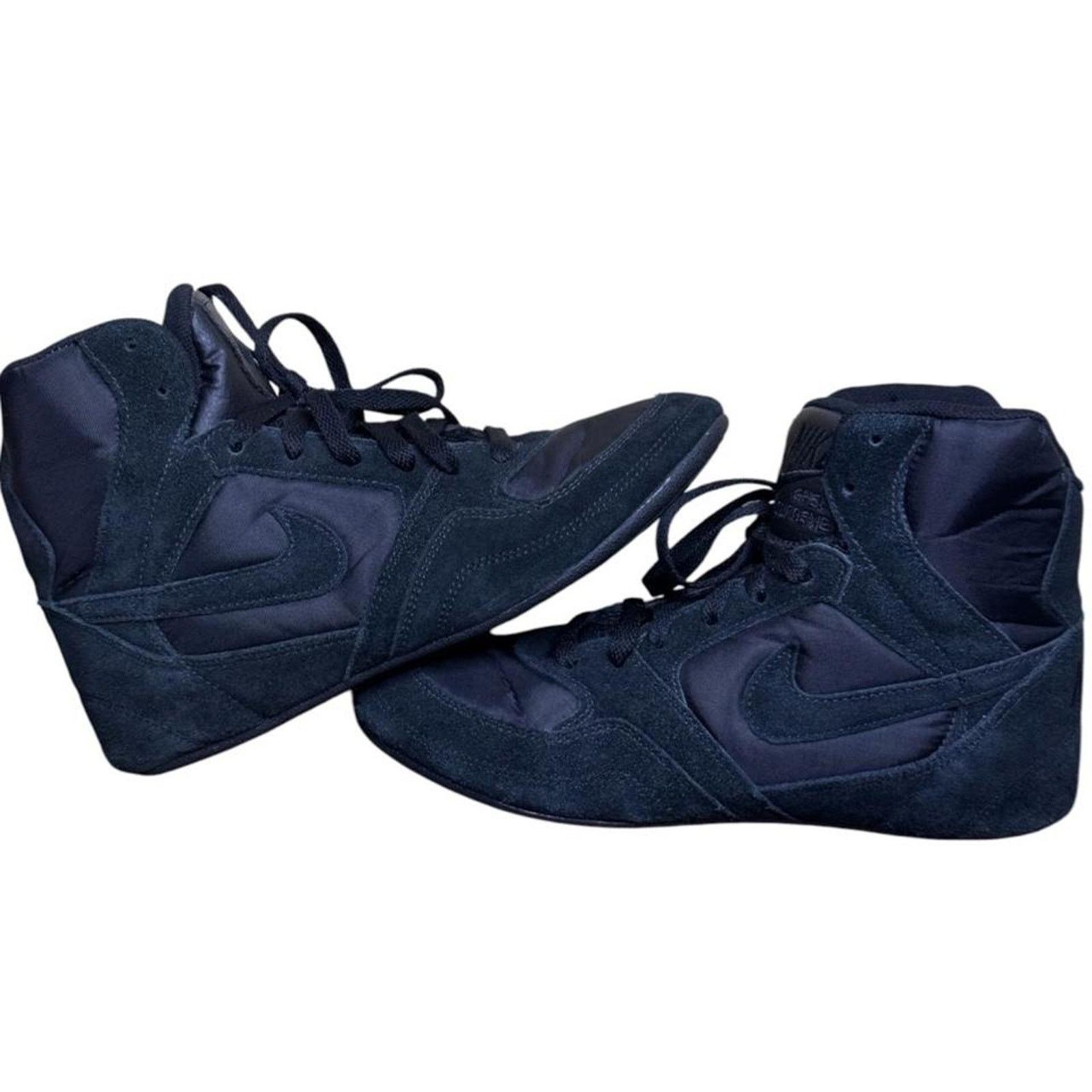 Nike Nike Greco Supreme Black leather suede 316552-001 Size US 5.5 / EU 38 - 1 Thumbnail