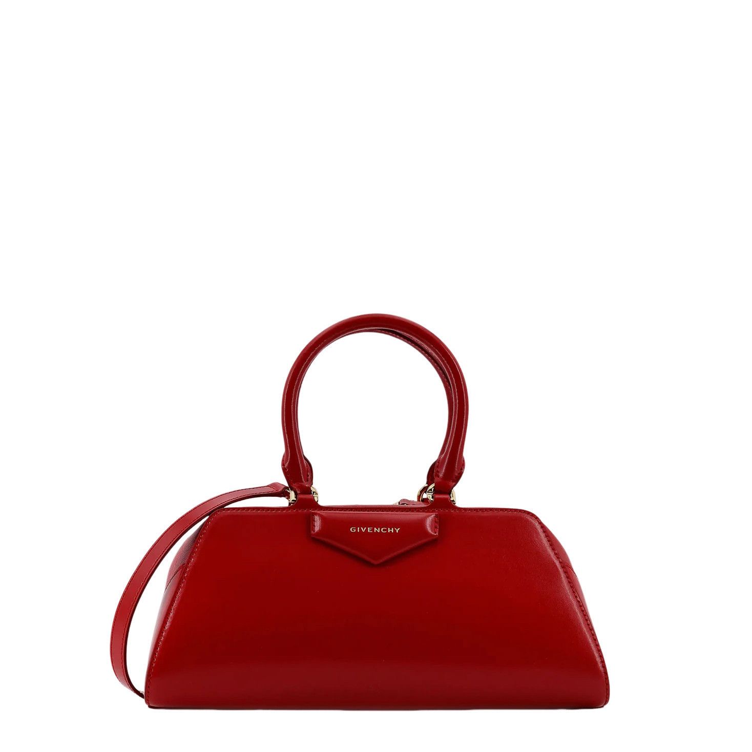 Givenchy GIVENCHY Antigona Small Red Leather Top Handle Bag New Size ONE SIZE - 1 Thumbnail