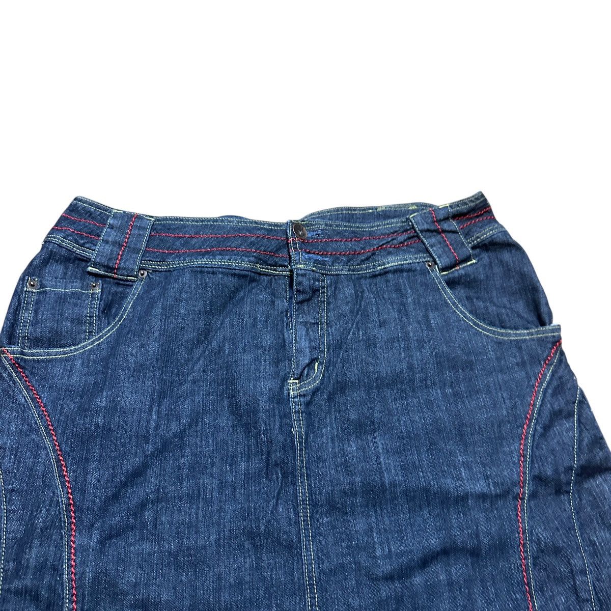 Barena Venezia Women’s Y2K Venezia Blue Denim Trendy Skirt Size 42" / US 20 - 6 Thumbnail