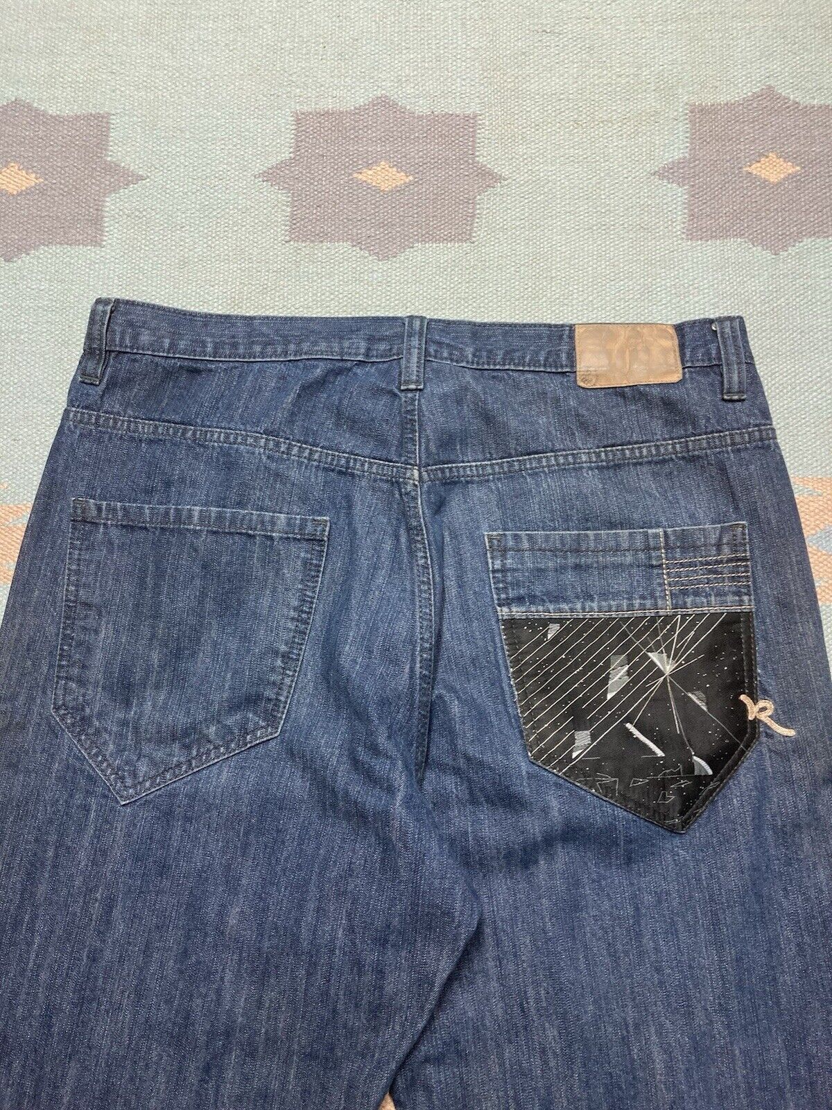 Rocawear × Vintage VTG y2k baggy jeans rocawear embroidered wide skater 38x32 Size US 38 / EU 54 - 3 Thumbnail