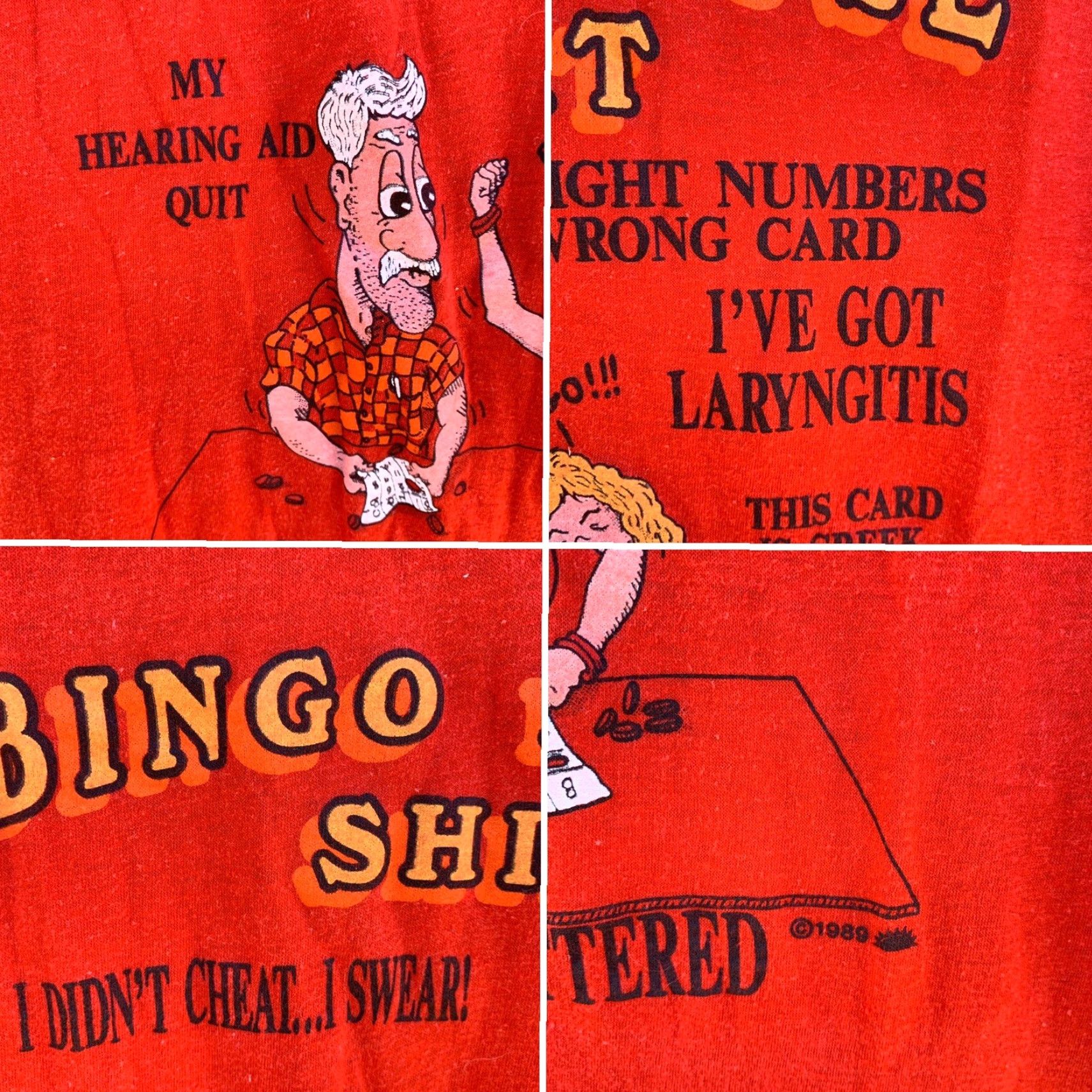 Vintage VINTAGE Royal First Class Shirt Men L Red Bingo Excuse Shirt Graphic Tee 1980s Size US L / EU 52-54 / 3 - 7 Thumbnail