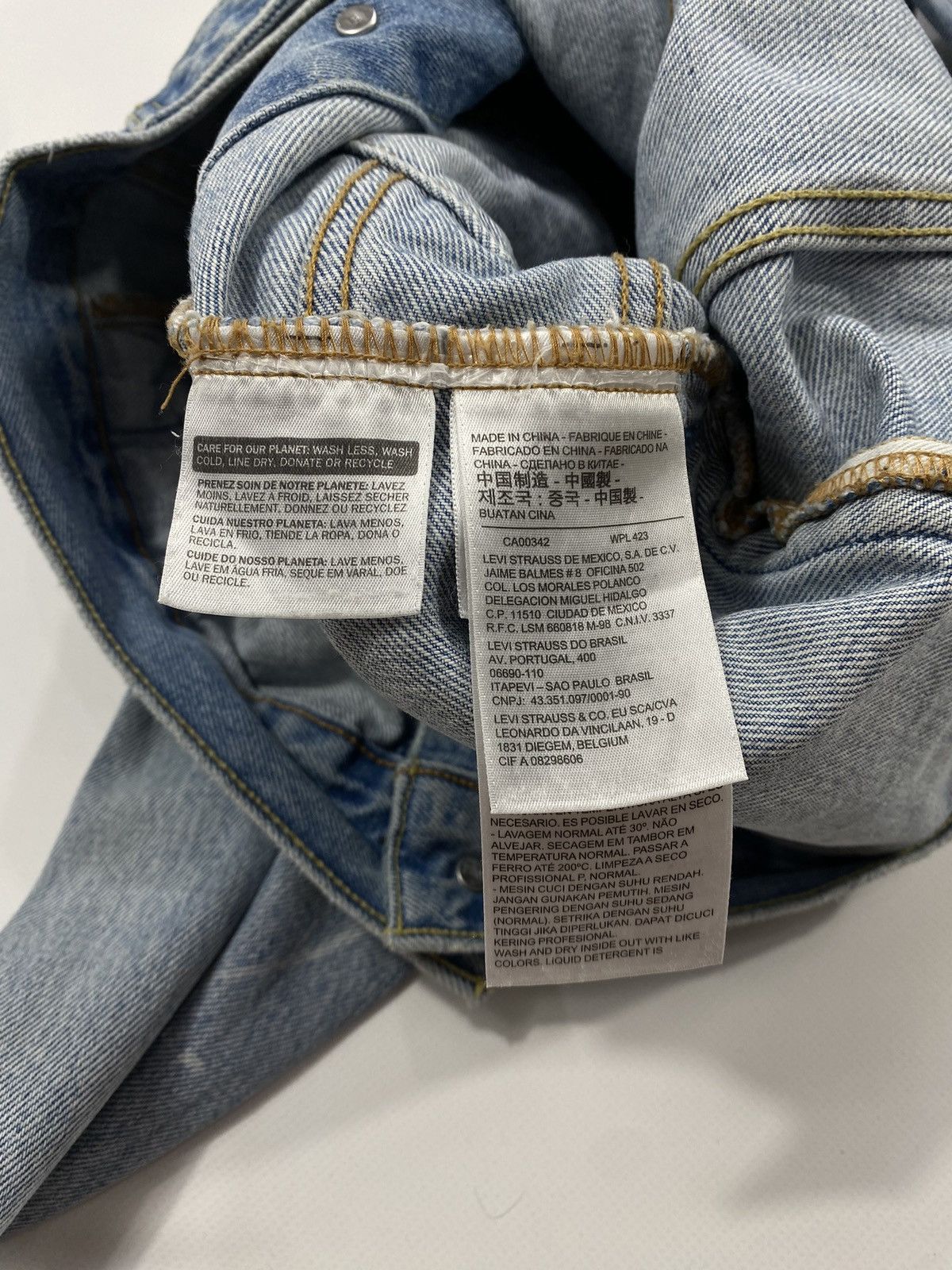 Levi's 🔥LASTDROP🔥 Levis Light Blue Washed Denim Trucker Jacket Size US S / EU 44-46 / 1 - 11 Thumbnail