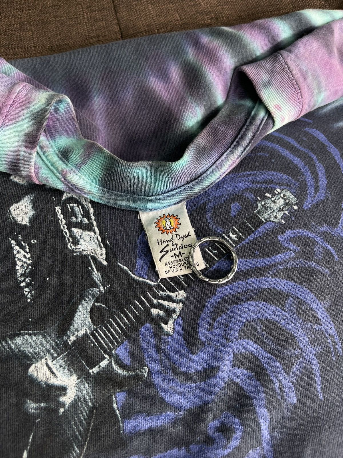 Band Tees Santana Carlos Tie-Dye"Embrace Your Light"Sundog Vintage Tee Size US M / EU 48-50 / 2 - 4 Thumbnail