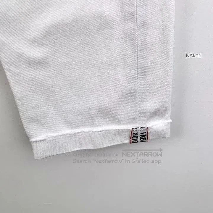 Dior Christian Dior White Distressed Cotton Jeans. Size US 32 / EU 48 - 4 Thumbnail