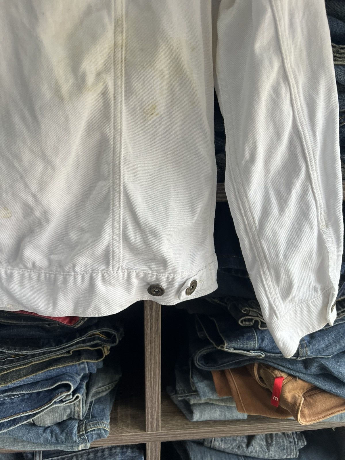 Japanese Brand 🔥White Heart Market Denim Jacket Size S / US 4 / IT 40 - 14 Thumbnail