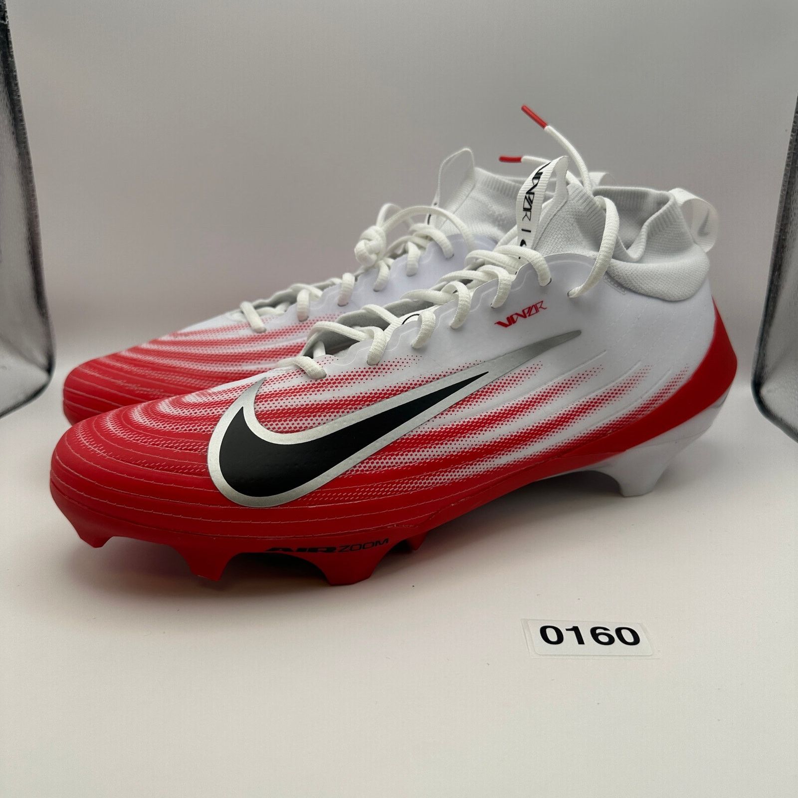 Nike NIKE Men's 14.5 Zoom Air Vapor PRO 1 White/Red Football Size US 14 / EU 47 - 2 Thumbnail
