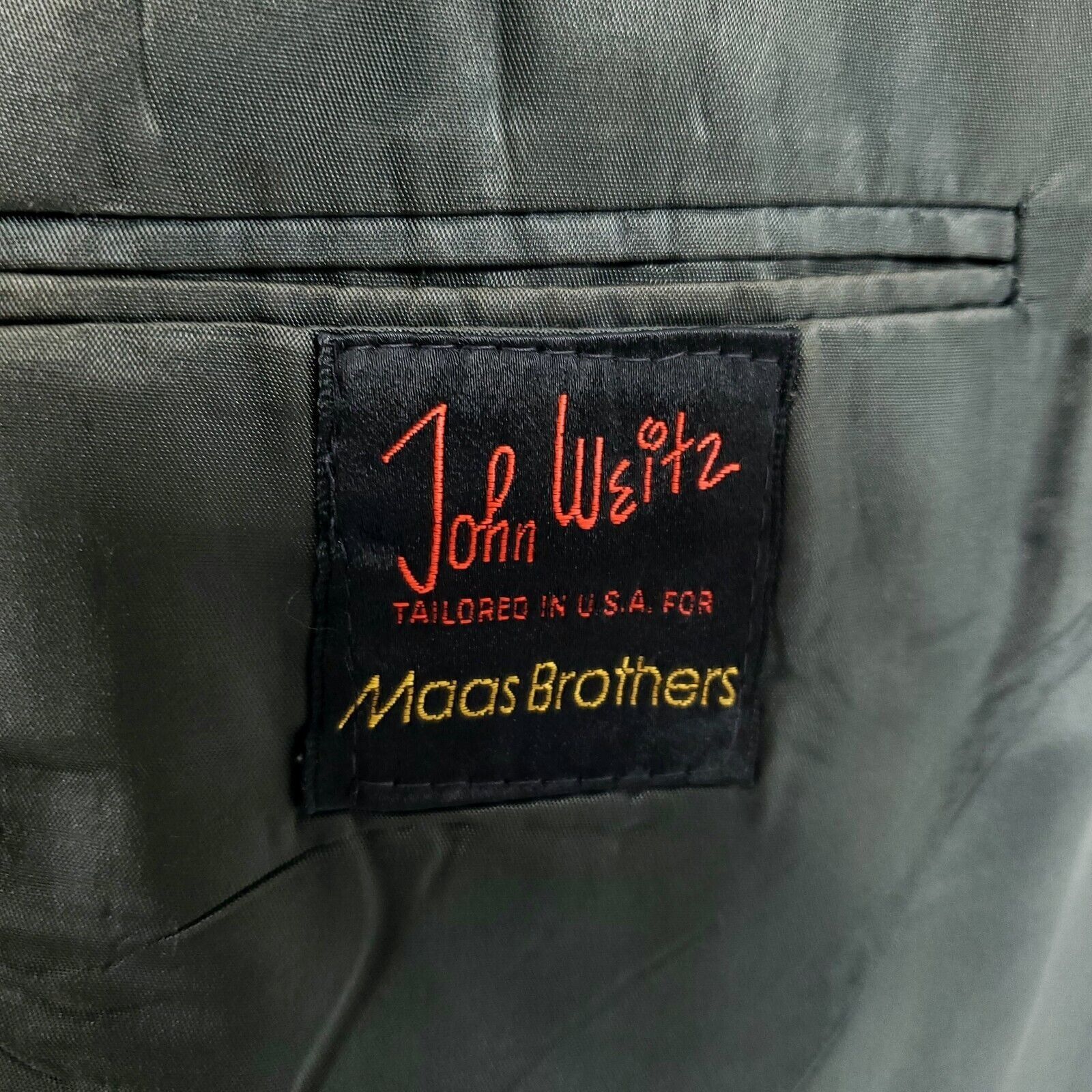 John Weitz John Weitz Wool 2 Button 2 Piece Suit 42L Gray Birdseye 41/3 Size 42L - 8 Thumbnail