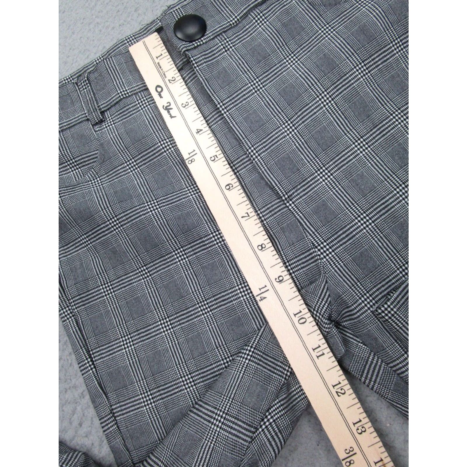 Zara Zara Pants Womens Large Black Gray Plaid Jegging Stretch Slimming Elastic Waist Classic Tapered Work Casual Formal Party/Cocktail Travel Wedding Size 36" / US 14 / IT 50 - 6 Thumbnail