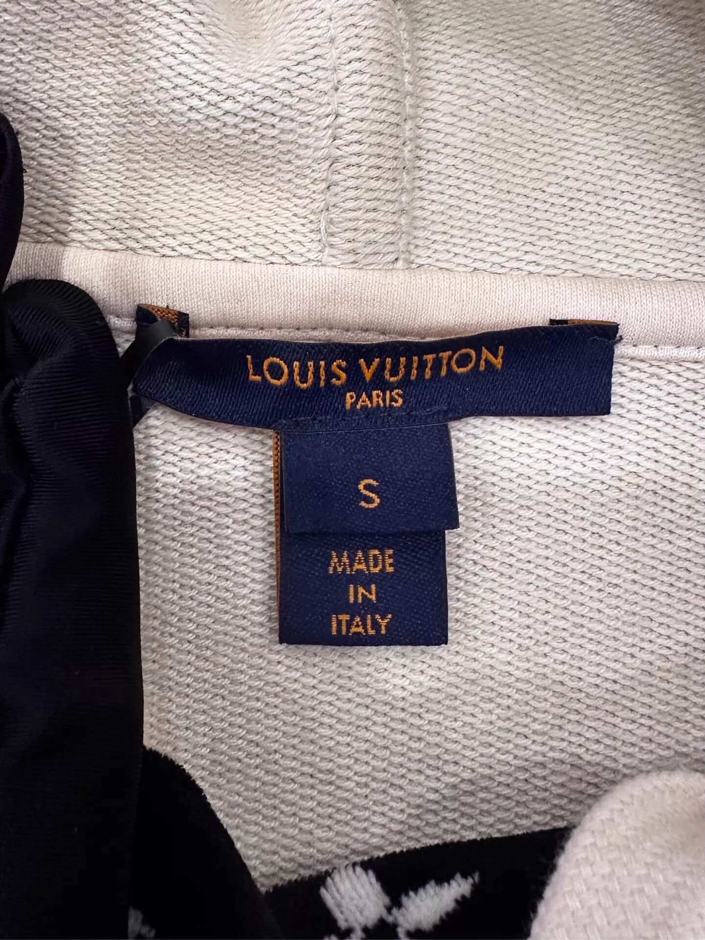 Louis Vuitton LV White Monogram All Over Black Hoodie Women S 99 New Size US S / EU 44-46 / 1 - 5 Thumbnail