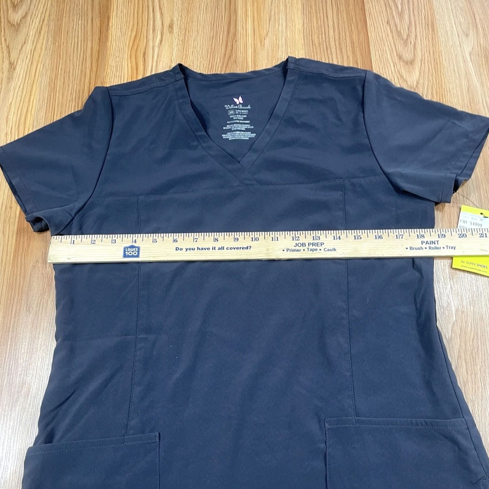 Vintage Willow Brook Nurse Scrub Top Shirt Women SM Small Medium Body Stretch NWT Gray Cotton Blend Nursing Scrub Womens Size S / US 4 / IT 40 - 7 Thumbnail