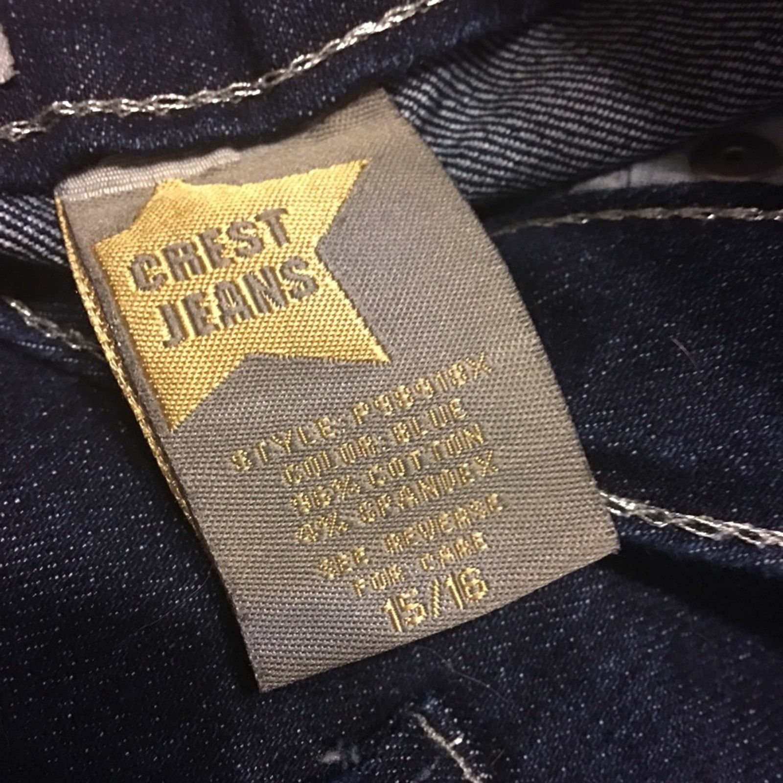 Other Crest Jeans dark blue silver threading 15/16 Size 38" / US 16 / IT 52 - 8 Thumbnail