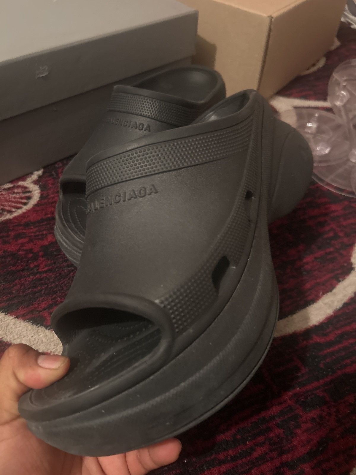 Balenciaga Balenciaga x Croc Pool Slide Size US 11 / EU 44 - 5 Thumbnail