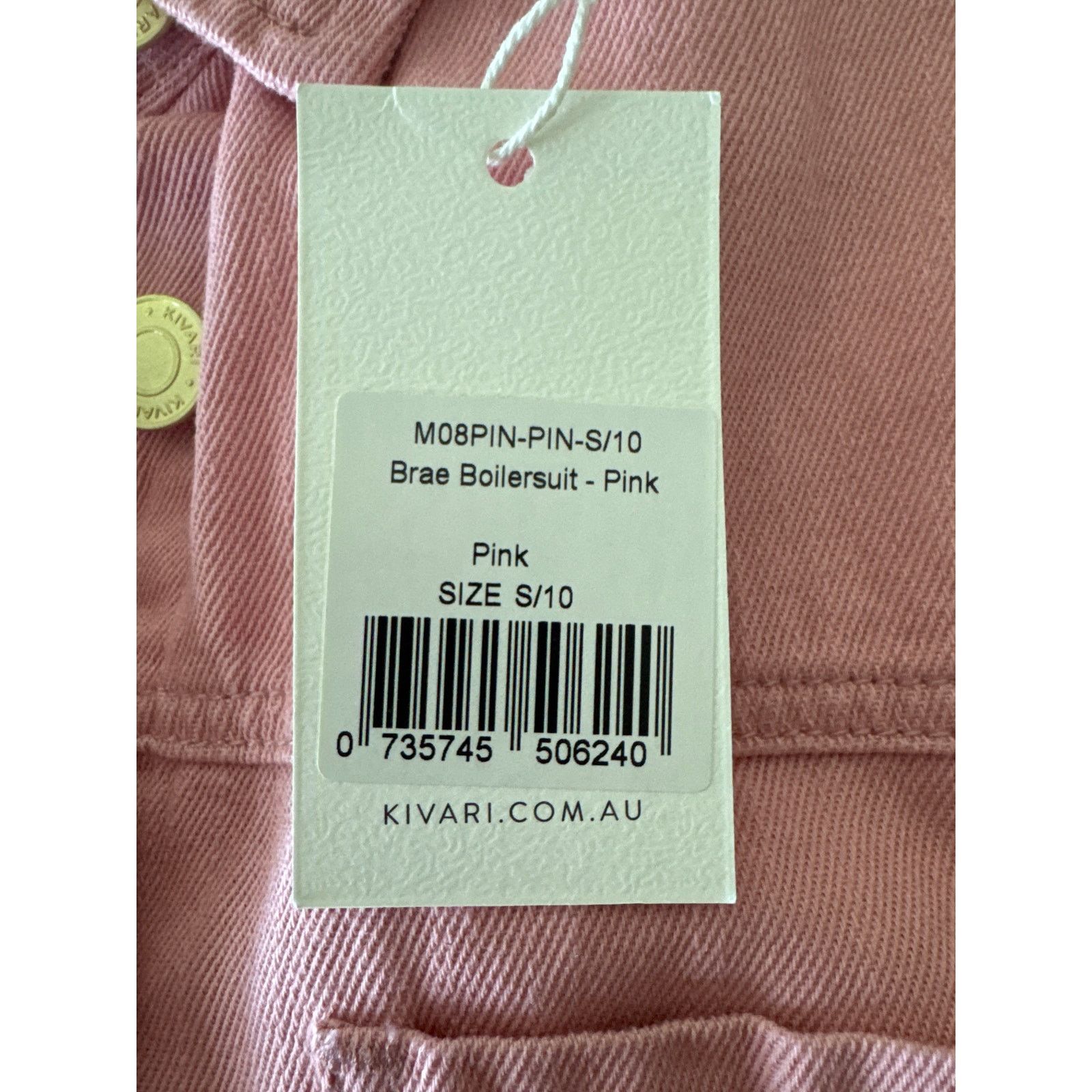 Other Kivari Brae Boilersuit Jumpsuit Pink100% Cotton Size Small Size 27" / US 4 / IT 40 - 9 Thumbnail