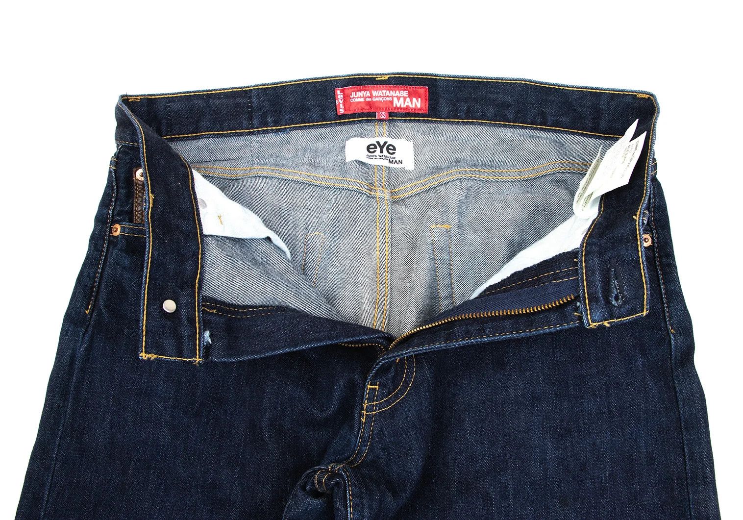 Junya Watanabe Denim with Leather Coin Pocket in Indigo Color Size US 30 / EU 46 - 12 Thumbnail