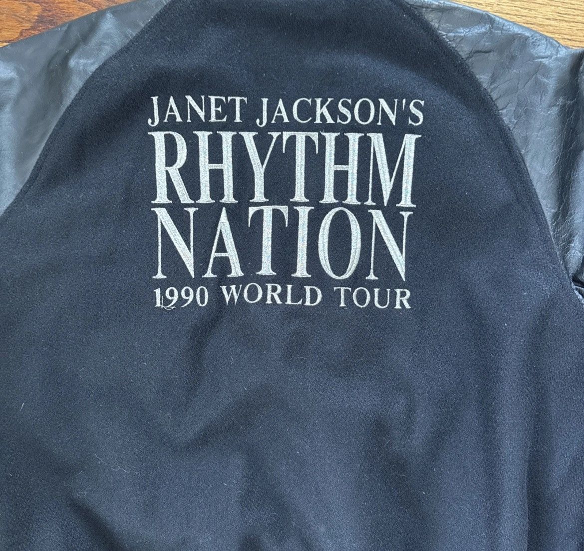 Vintage Janet Jackson 1990 World Tour Varsity Jacket Size US XL / EU 56 / 4 - 10 Thumbnail