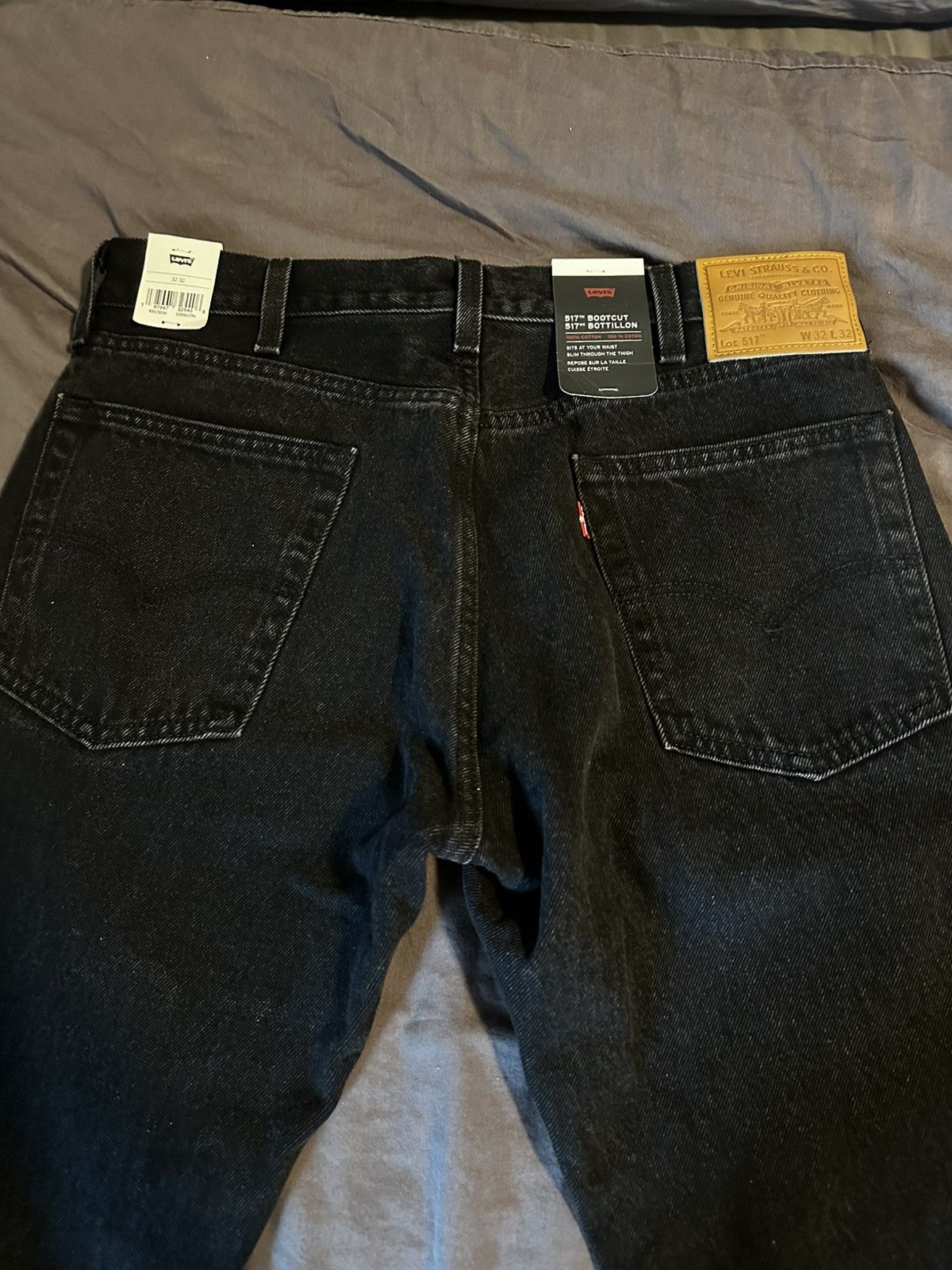 Levi's Levis 517 Bootcut Black Jeans Size US 32 / EU 48 - 7 Thumbnail